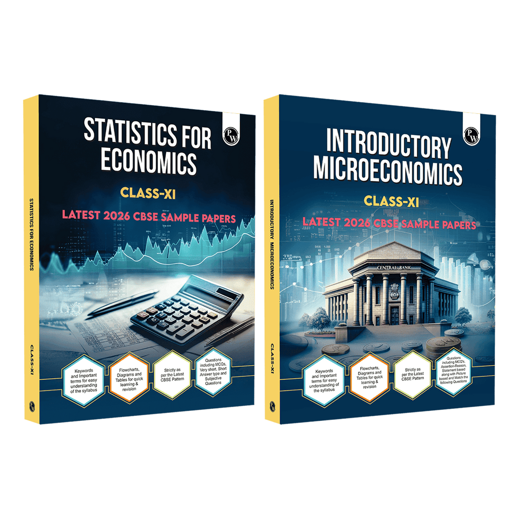 CBSE Class 11 Statistics for Economics & Introductory Microeconomics Combo Set of 2 Books | Chapter-wise Textbook l 500+ MCQs and Practice Questions with Detailed Solutions and Flowcharts & CBSE 2026 Sample Papers