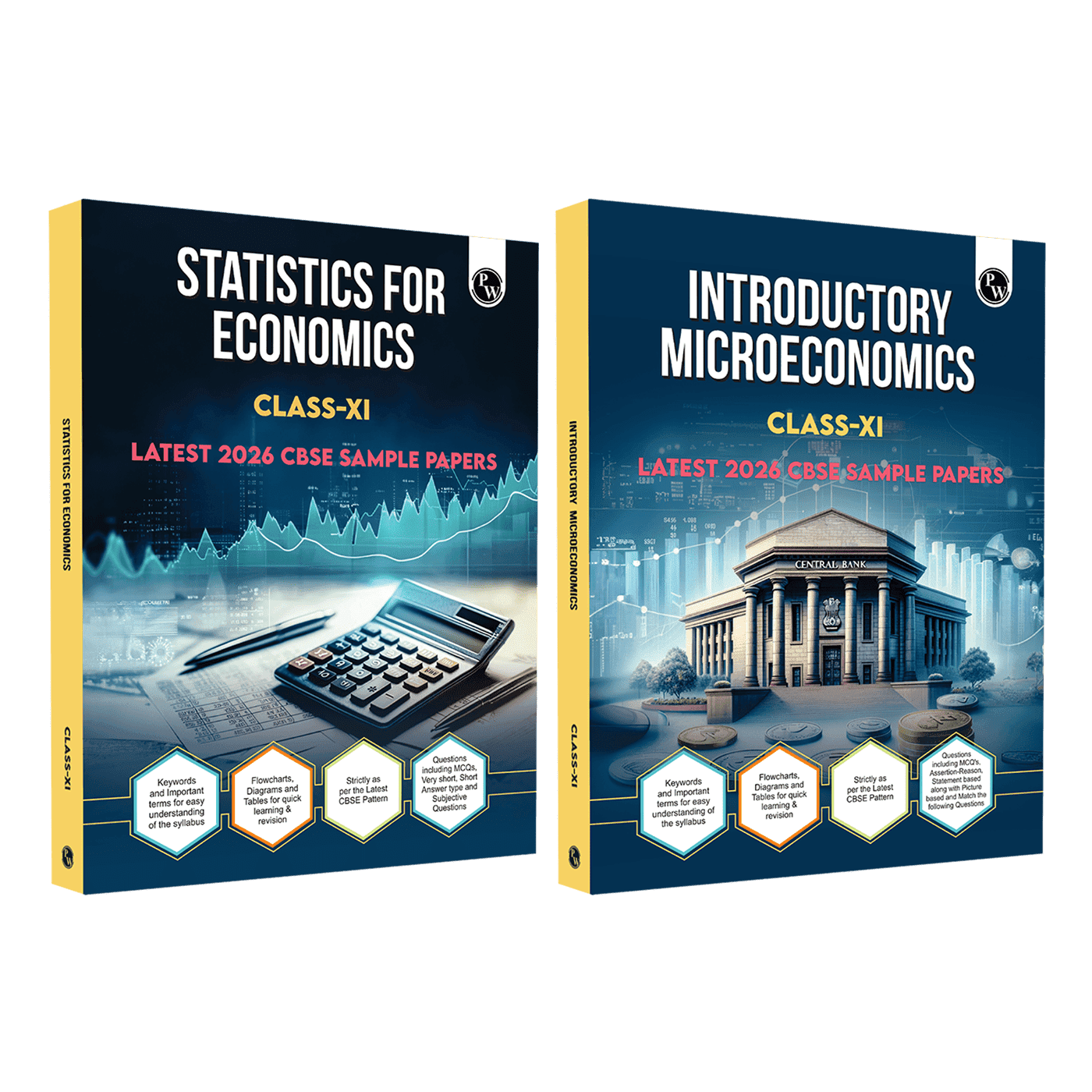 CBSE Class 11 Statistics for Economics & Introductory Microeconomics Combo Set of 2 Books | Chapter-wise Textbook l 500+ MCQs and Practice Questions with Detailed Solutions and Flowcharts & CBSE 2026 Sample Papers