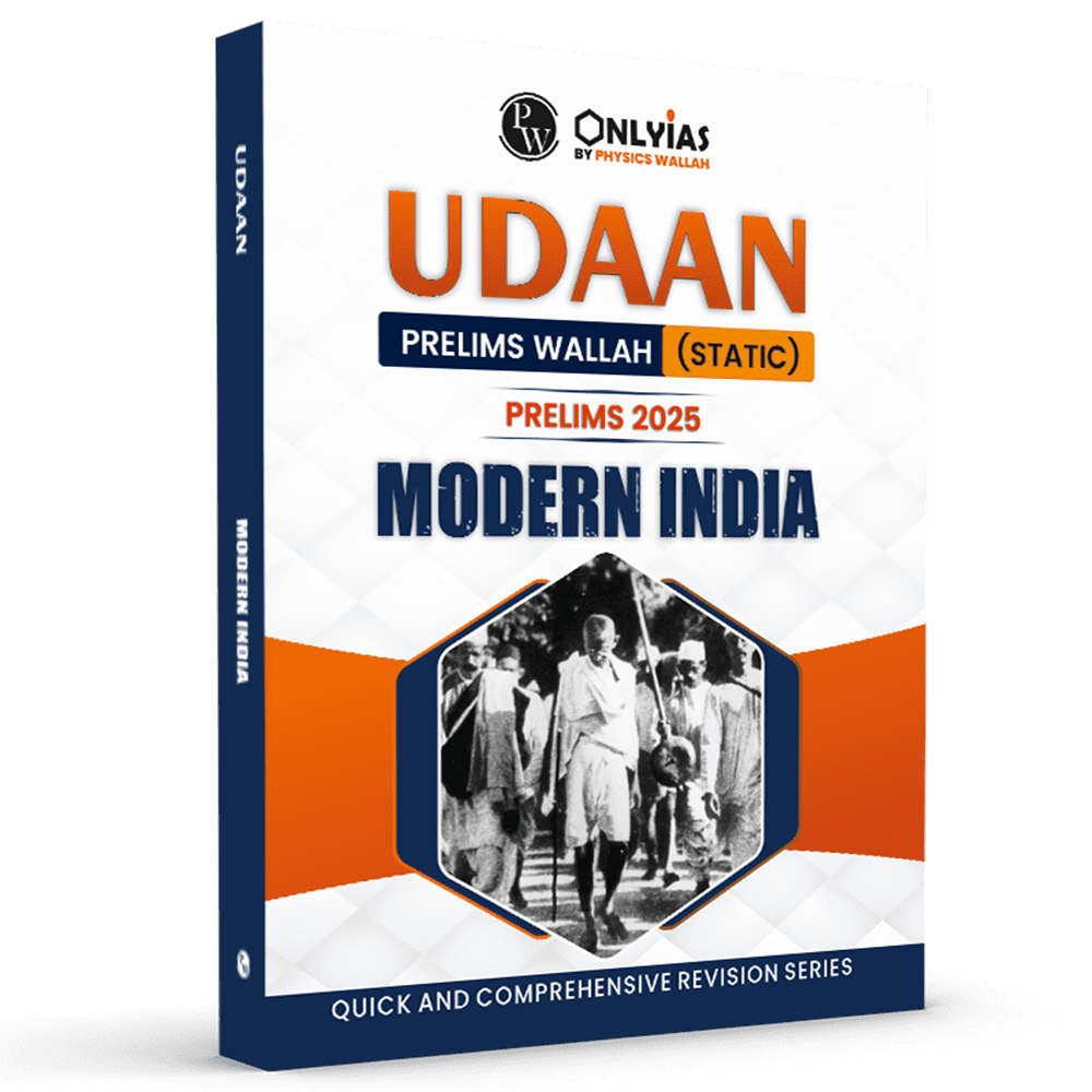 UDAAN (Prelims Wallah Static) Modern India For 2025 Exam