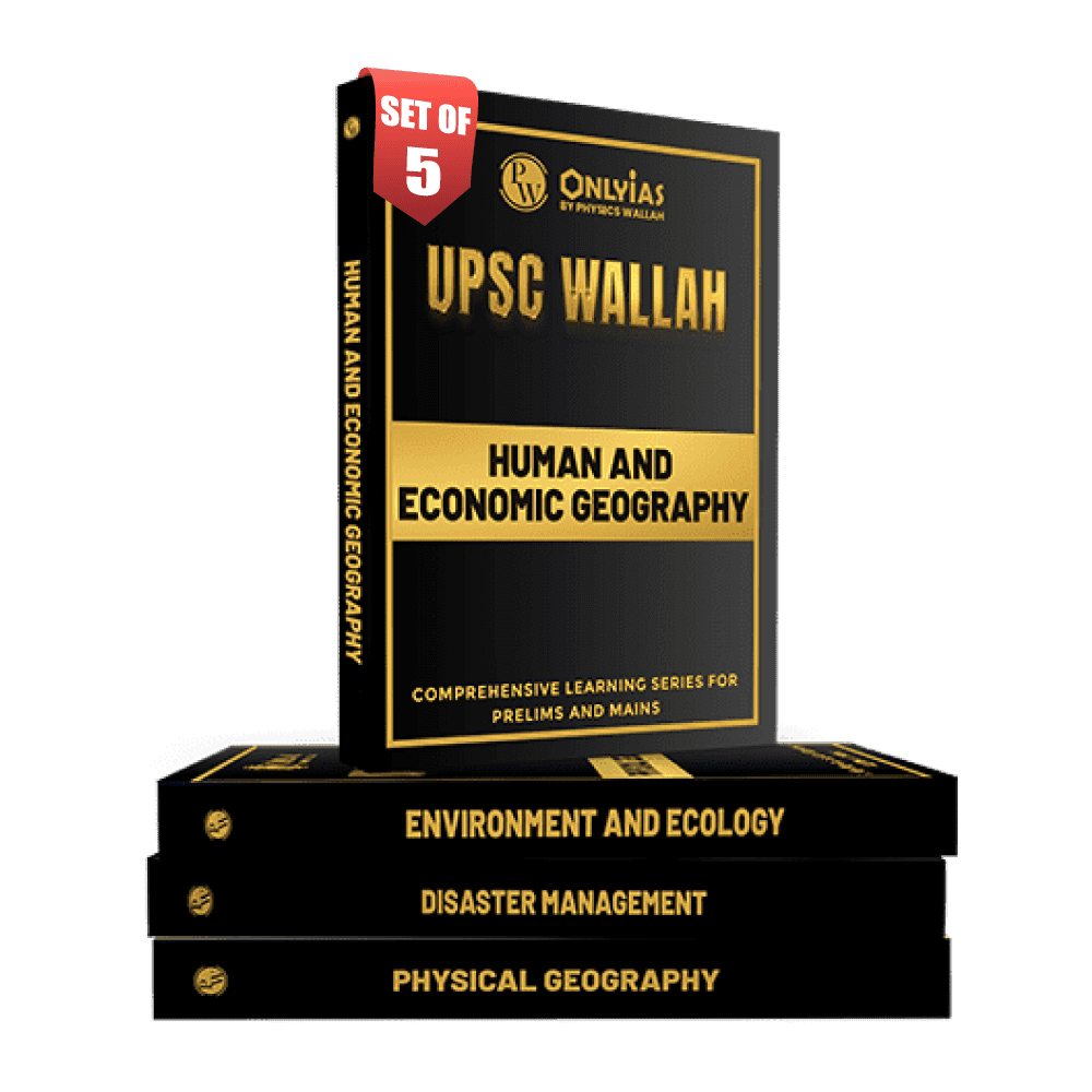 PWONLYIAS UPSC Wallah Geography, Environment and Disaster Management Combo Set of 5 For Civil Services Exam 2025 Latest Edition