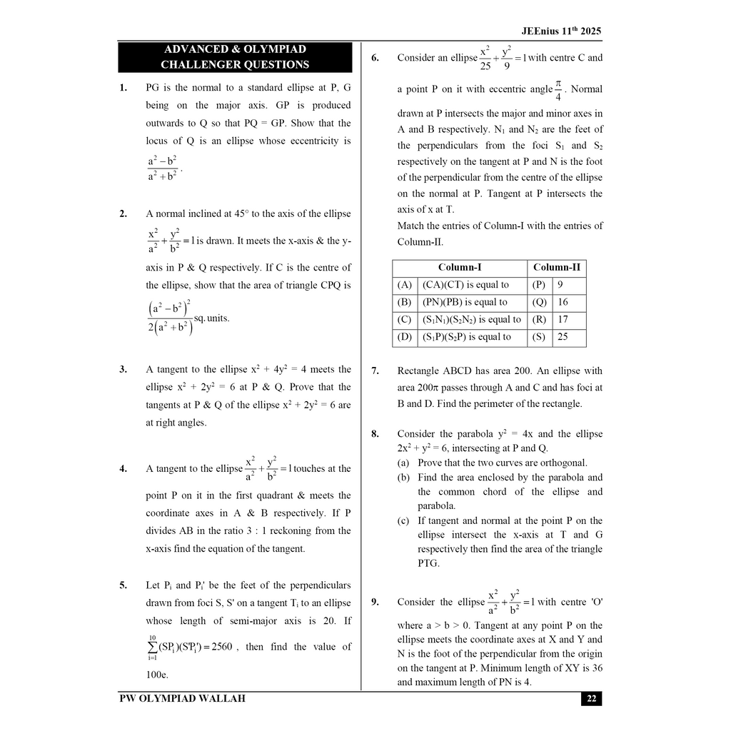 Olympiad Wallah JEEnius Edge 11 Mathematics (Part 2) For JEE, ISI-CMI & Olympiad Maths | Expert Crafted Content | Logical & Analytical Problem Sets