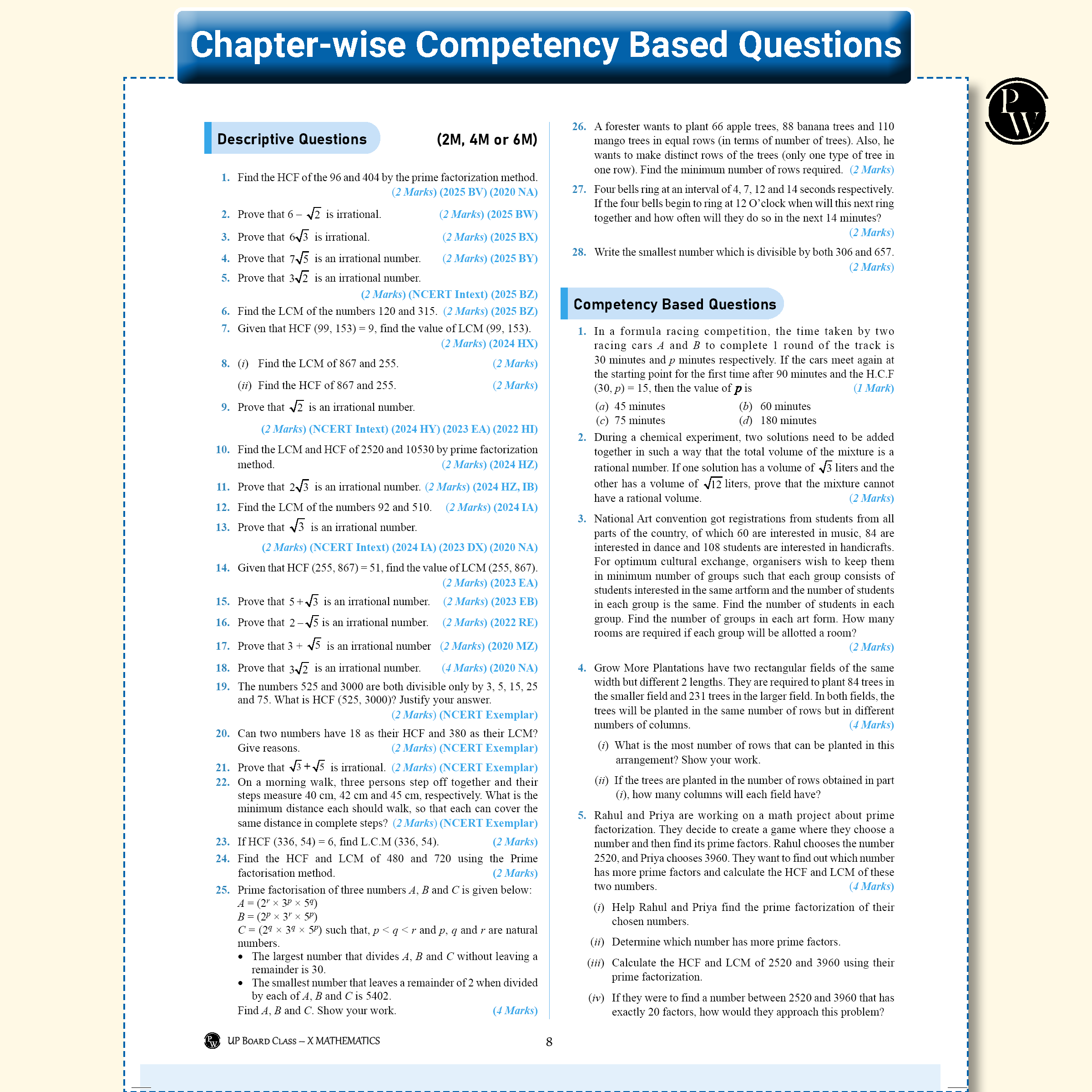 UP Board Phod Class 10 Maths, Science, Social Science, English & Hindi Combo Question Bank Chapterwise with 14 Mind Maps and PYQs For 2026 Board Exam | 100 Most Probable Questions