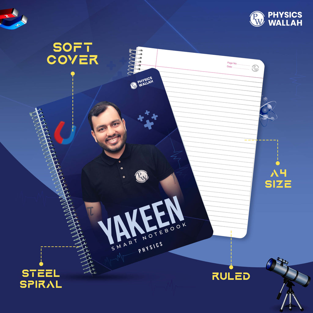 Yakeen 2025 Combo + 280 page Notebook set of 3 and set of 10 pen