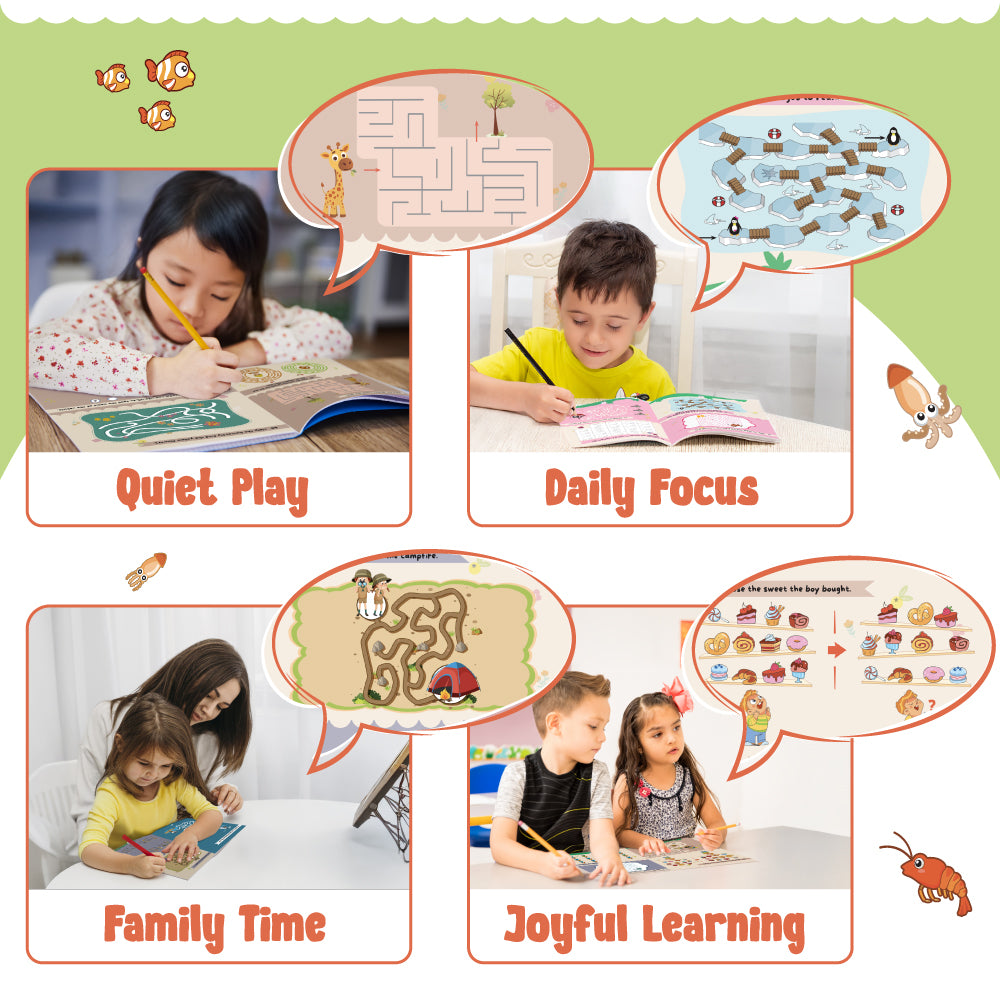 200+ Mazes & Puzzles Activity Book