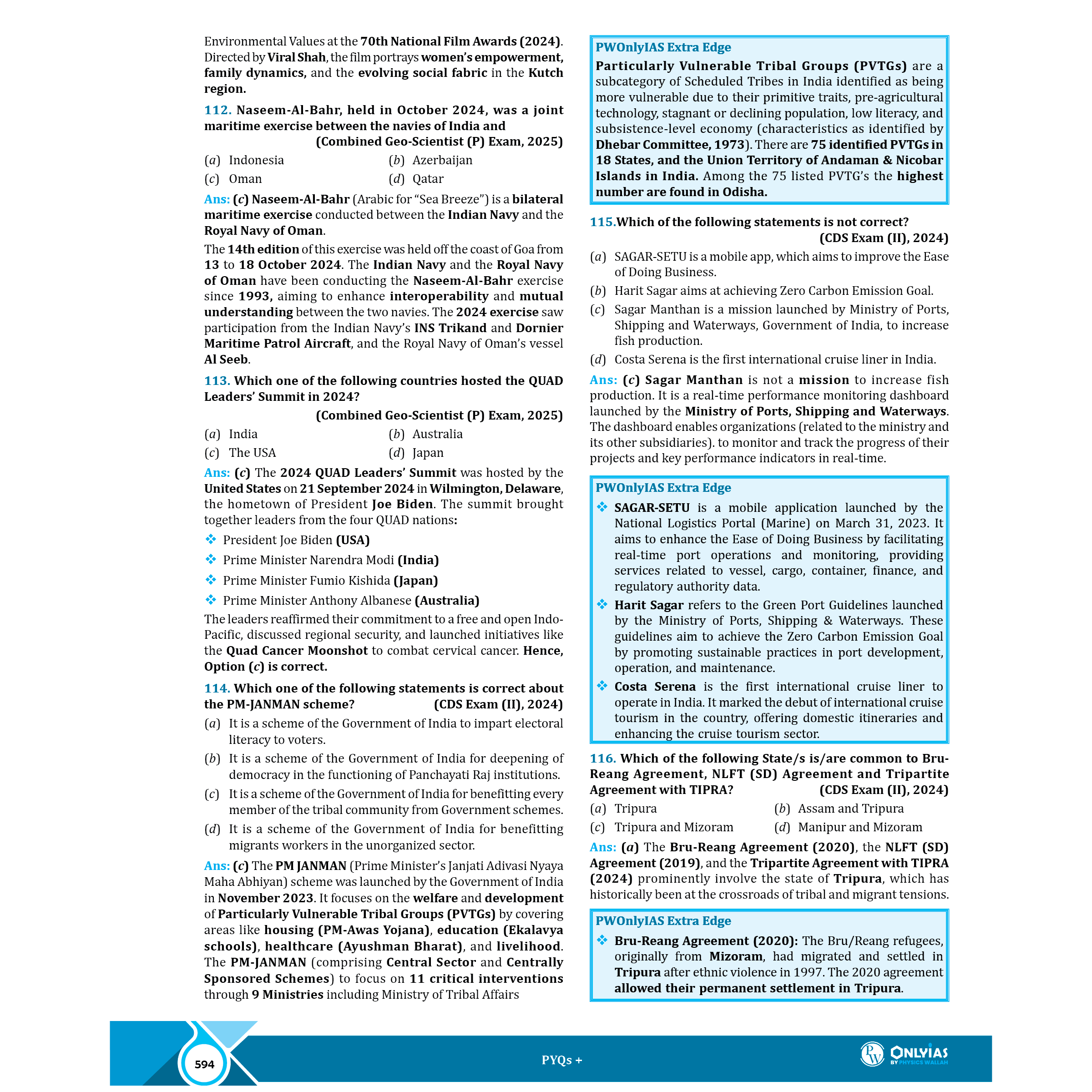 ONLYIAS UPSC PYQ+ General Studies Beyond UPSC CSE For NDA, CAPF, CDS, EPFO, IES, Geoscientist