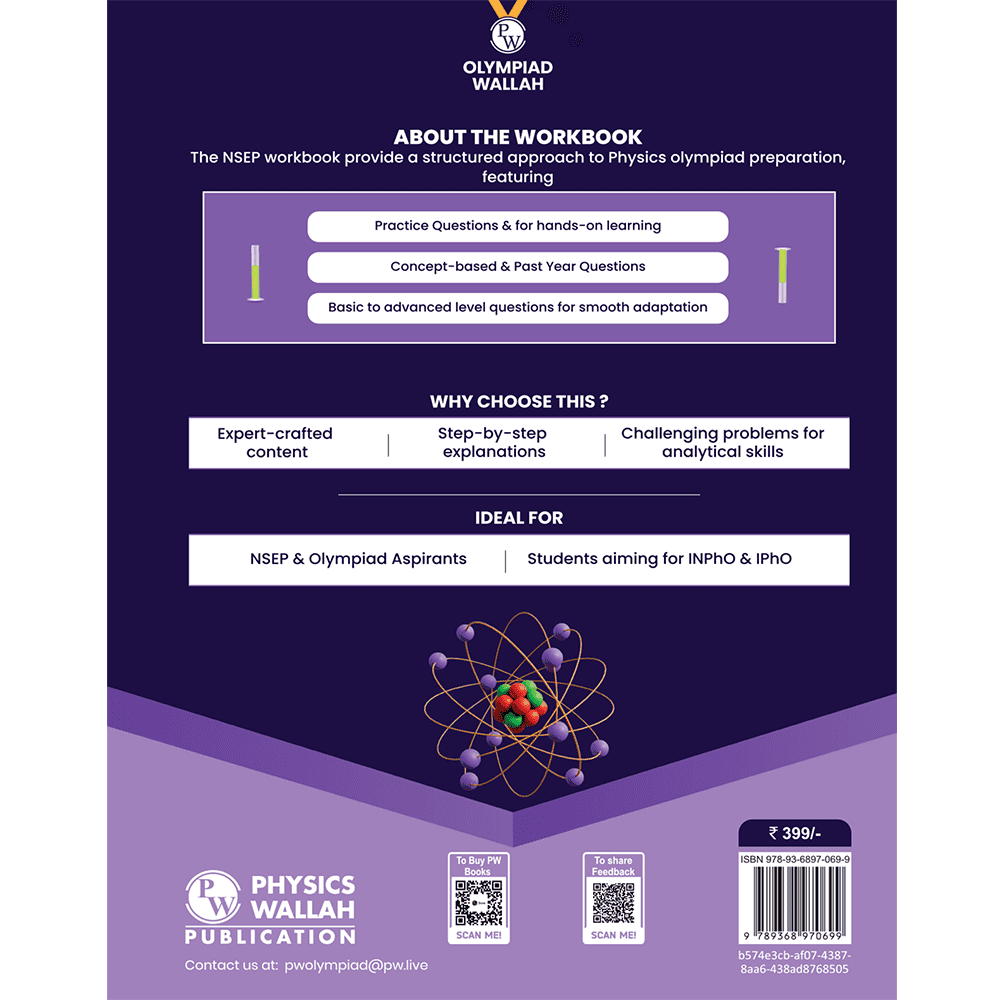 Olympiad Wallah NSEP Class 11 Advanced Physics For JEE & Olympiad 2025 | Detailed Explanations | Problems for Analytical Skills | Ideal For NSEP & Olympiad, INPhO & IPhO