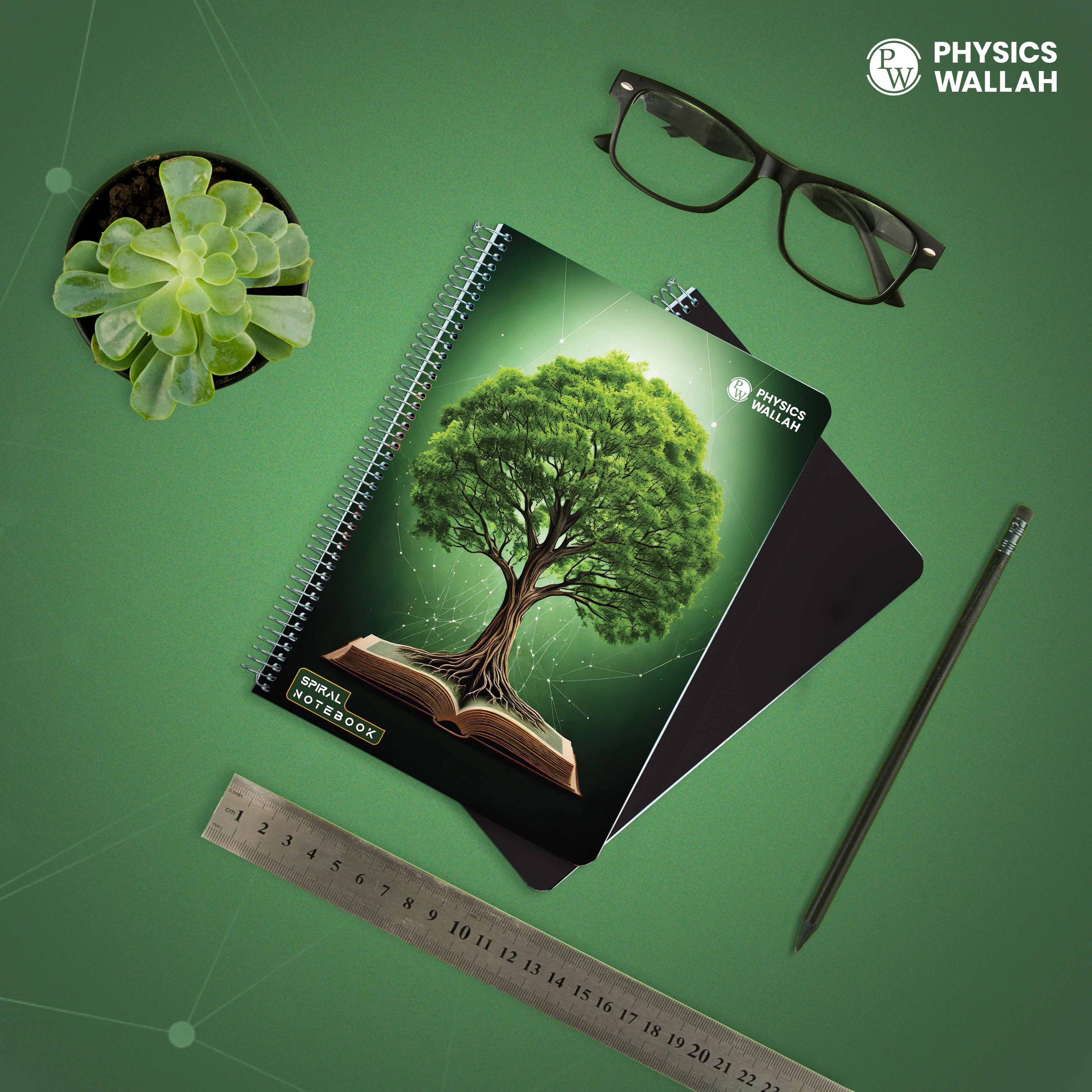 A4 Size 300 Pages Spiral Binding Notebook set of 3 | Ruled Register Notebooks for Students & Office | Premium Quality Plastic cover Spiral Register for Writing & Note-Taking