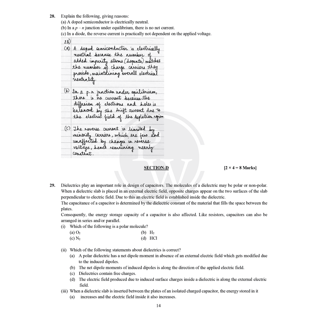 CBSE Class 12 Topper’s Answer Sheet (2023 and 2024 Papers) For 2026 Exams | Covering Physics, Chemistry, Biology and Mathematics