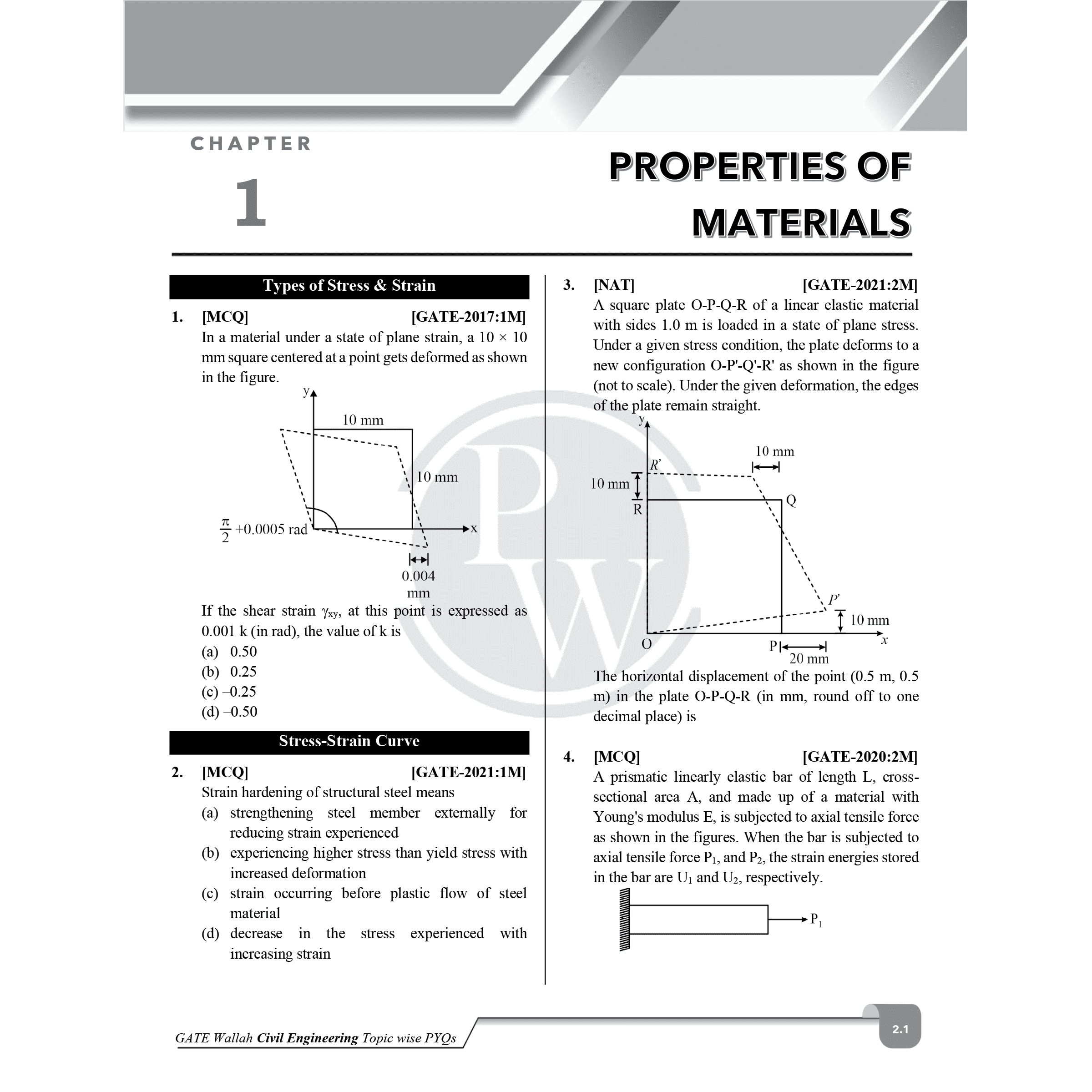 GATEWALLAH Civil Engineering and Engineering Mathematics & General Aptitude Combo Set of 2 Books Topicwise Previous Years Solved Questions For 2026 Exams