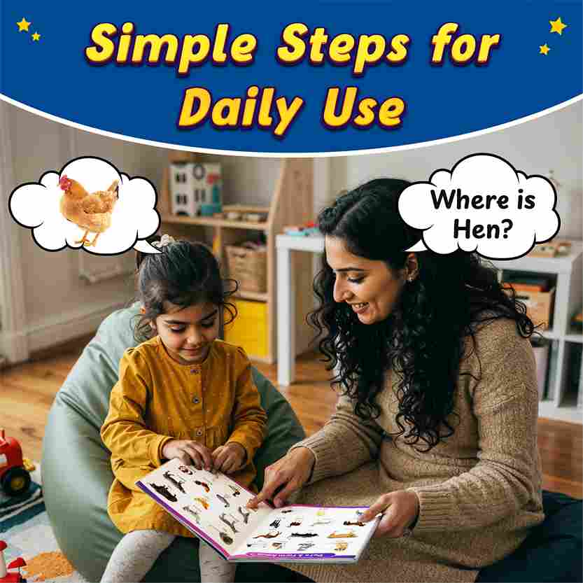 All-in-One 1200 Words & Picture Book for Kids 2+ | ABC, Numbers, Colors & More