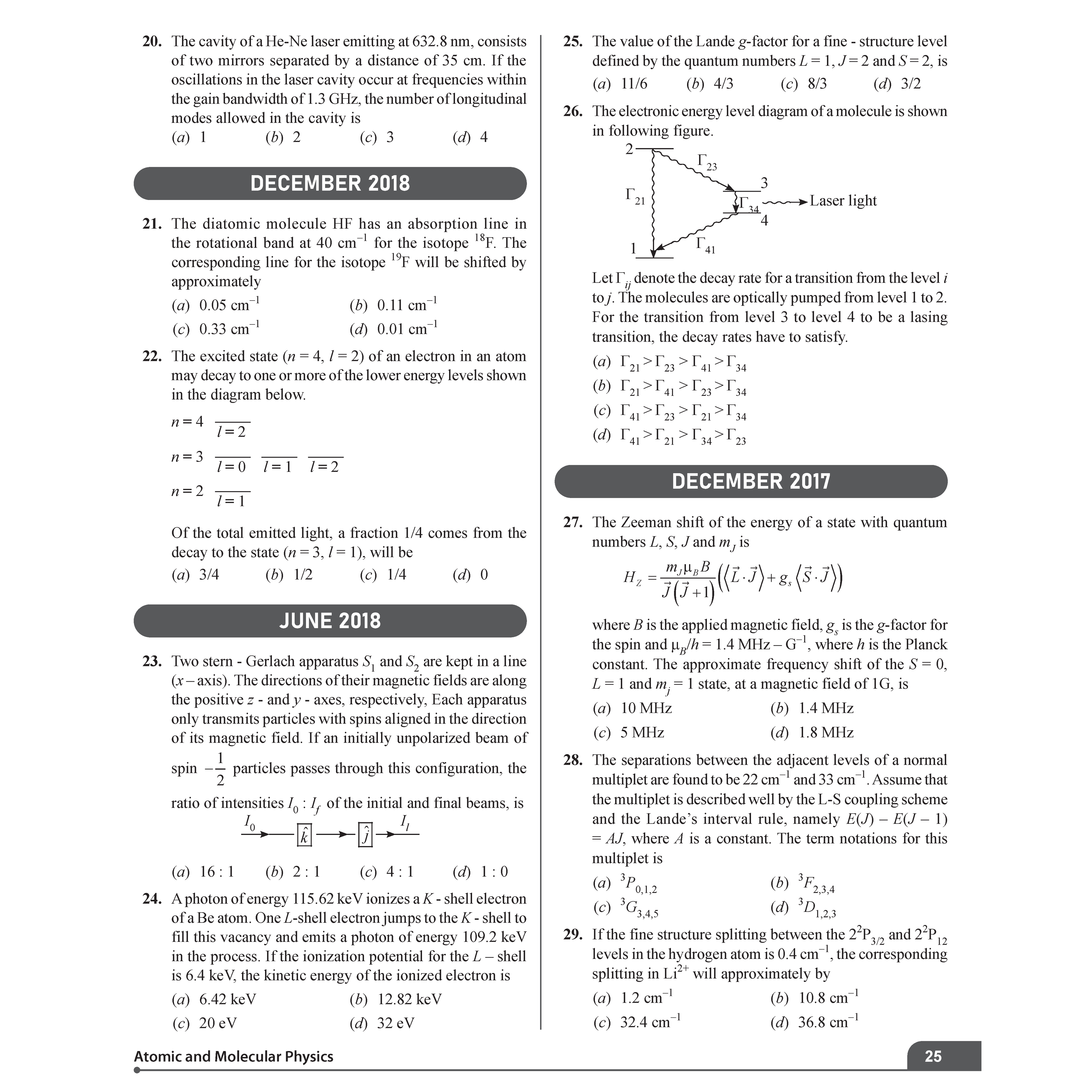 CSIR - NET Recap Physical Sciences Chapterwise & Yearwise Previous Years Solved Papers (2025-2015) PYQ Latest December 2024 Paper Covered l TIFR, JEST, GATE and IIT JAM