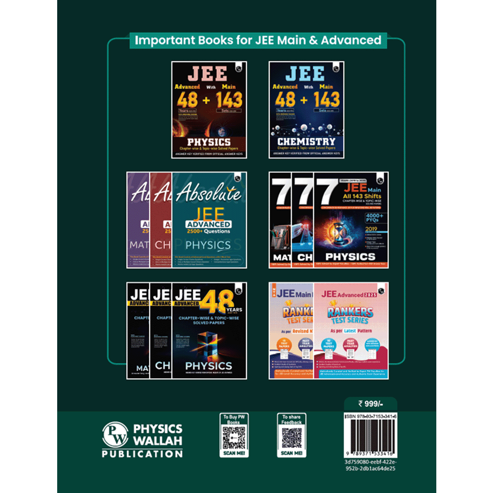 JEE Advanced 48 Years (2025-1978) with JEE Main 143 Sets PYQs (2025-2019) Mathematics | Chapterwise and Topicwise Solved Papers For JEE Main & Advanced 2026 Exams