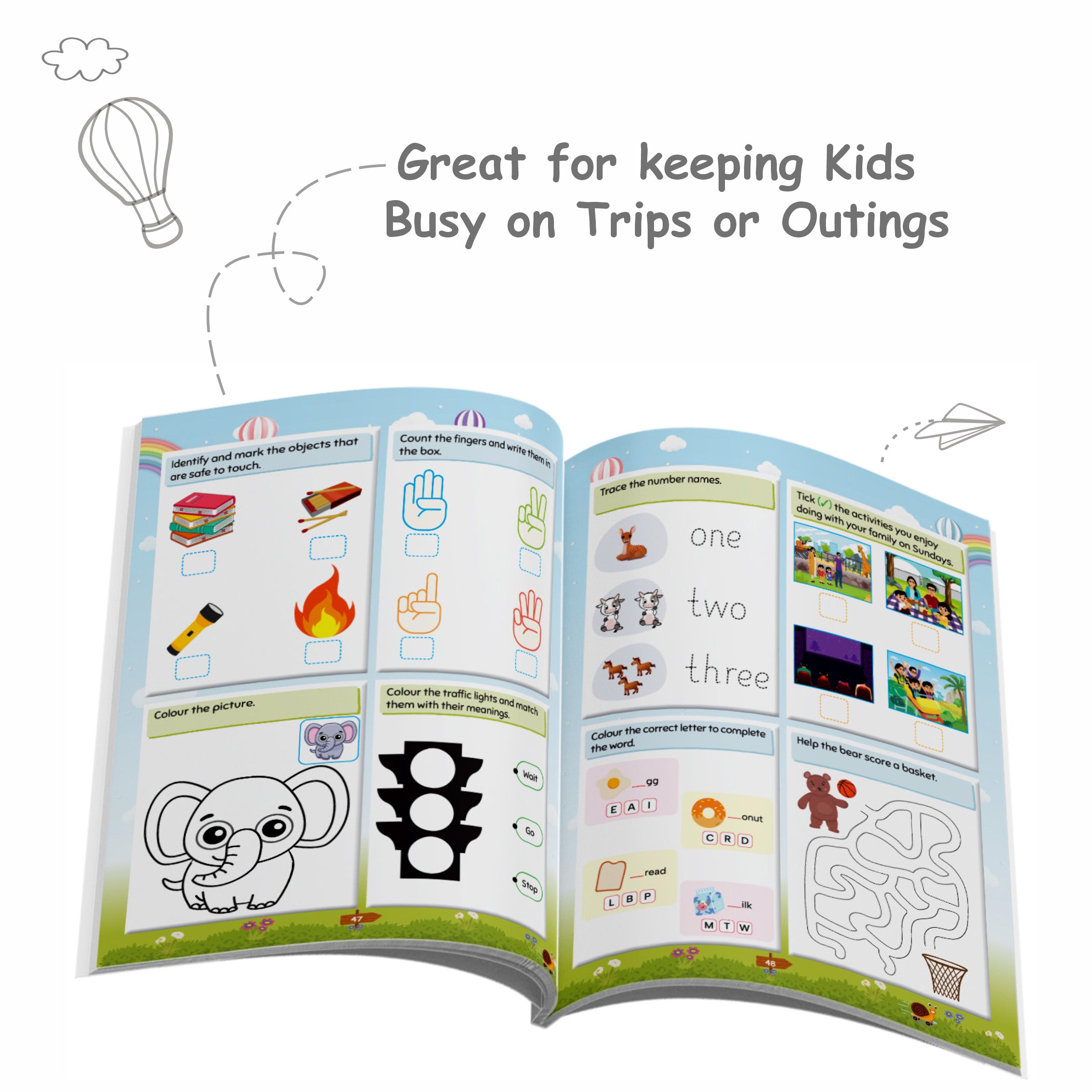 Activities Book For Kids Aged 3+ Years Old | 200+ Adventure Activities | Puzzles, Mind Games, Maze and Challenges Filled Activity Book For Growing Kids & Screen-Free Fun