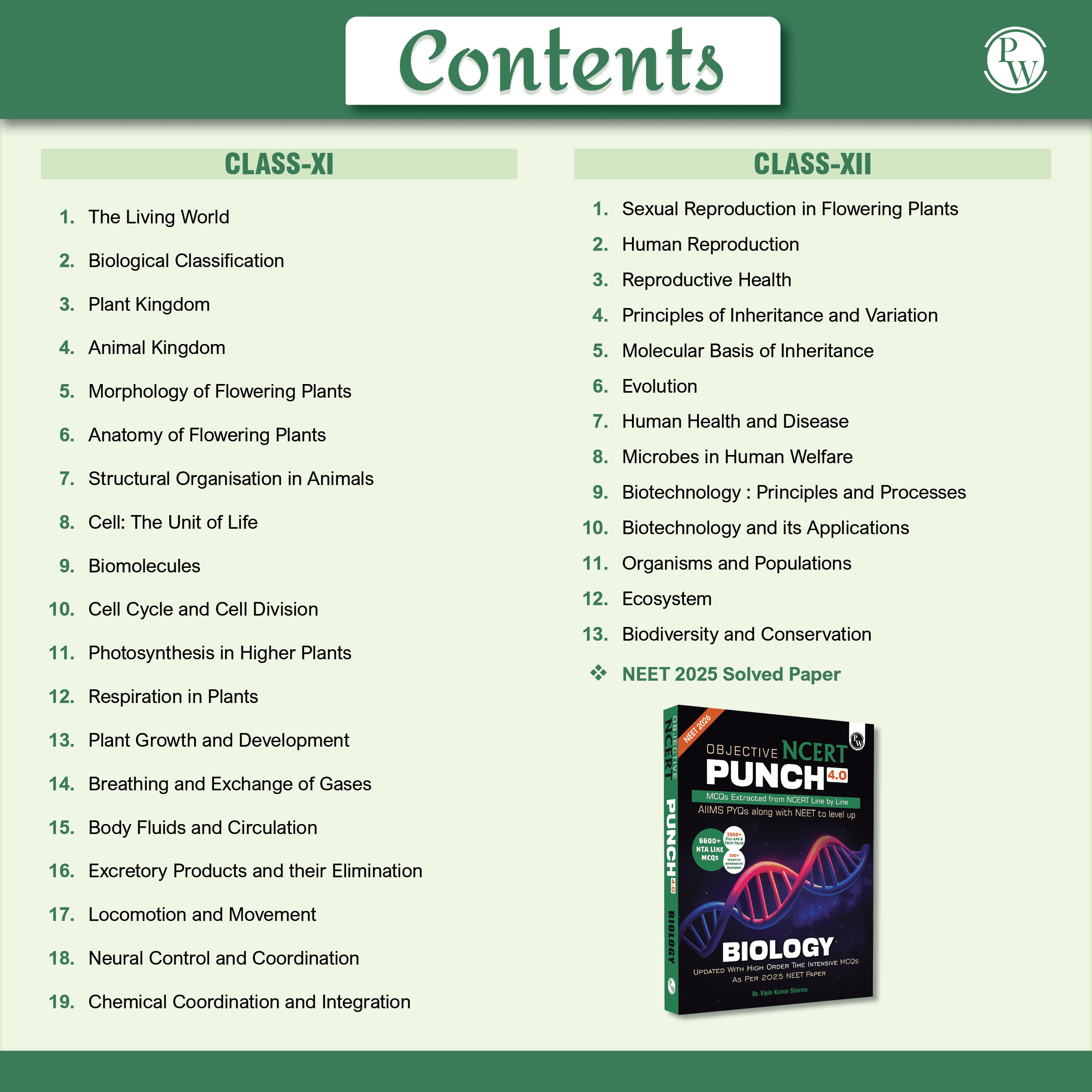 Objective NCERT Punch 4.0 Biology For NEET 2026 By Dr. Vipin Kumar Sharma l Updated with High Order Time Intensive MCQs and AIIMS PYQs As Per 2025 NEET Paper