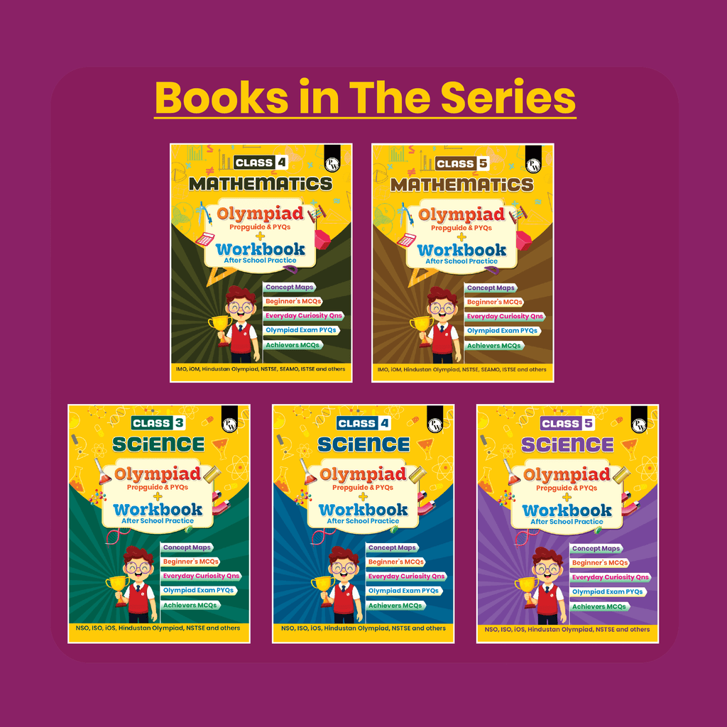 Olympiad Plus Workbook For Class 3 Mathematics Prepguide, Concept Map, PYQs and Worksheets For After School Practice | IMO, iOM, Hindustan Olympiad, NSTSE, SEAMO, ISTSE and Others