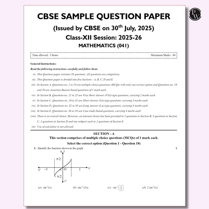 CBSE class 12th Sample papers