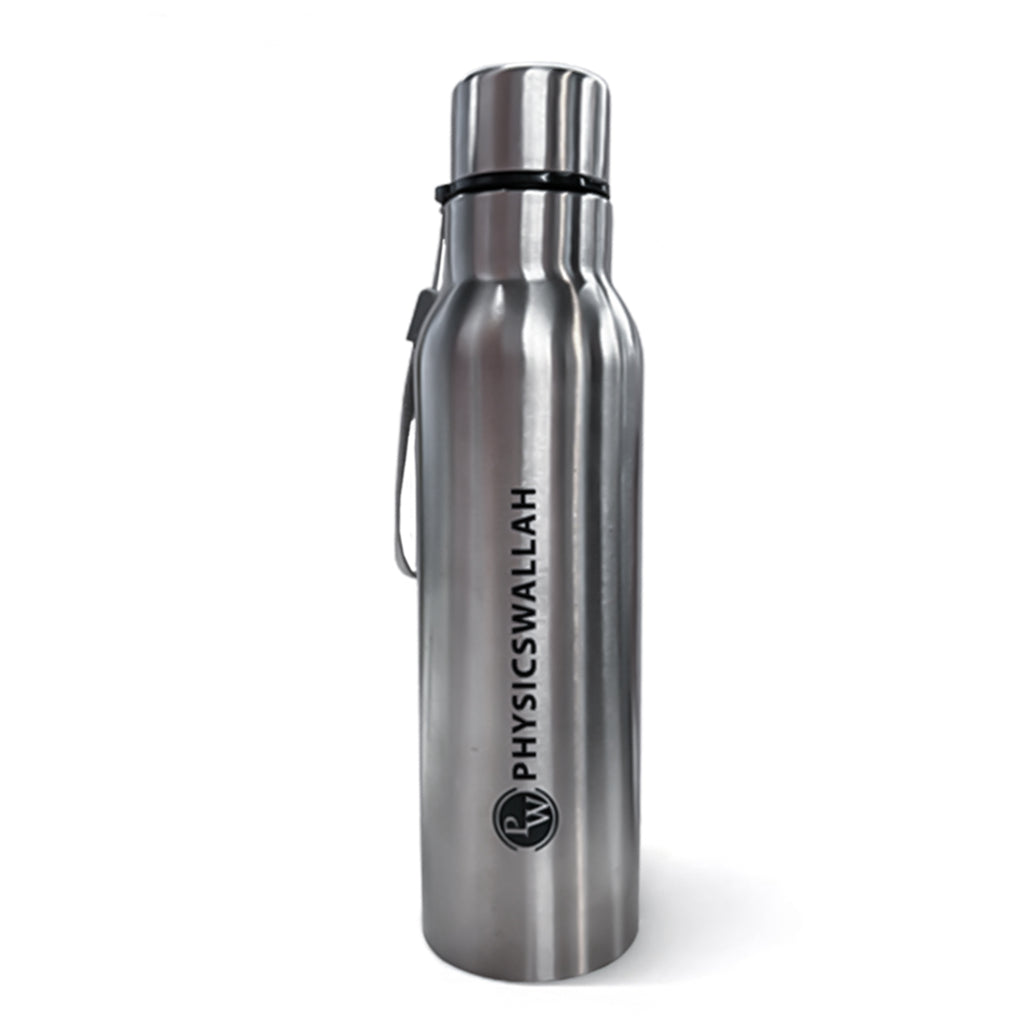 Basic Screw Cap Bottle | 750 ml | Silver | Stainless Steel
