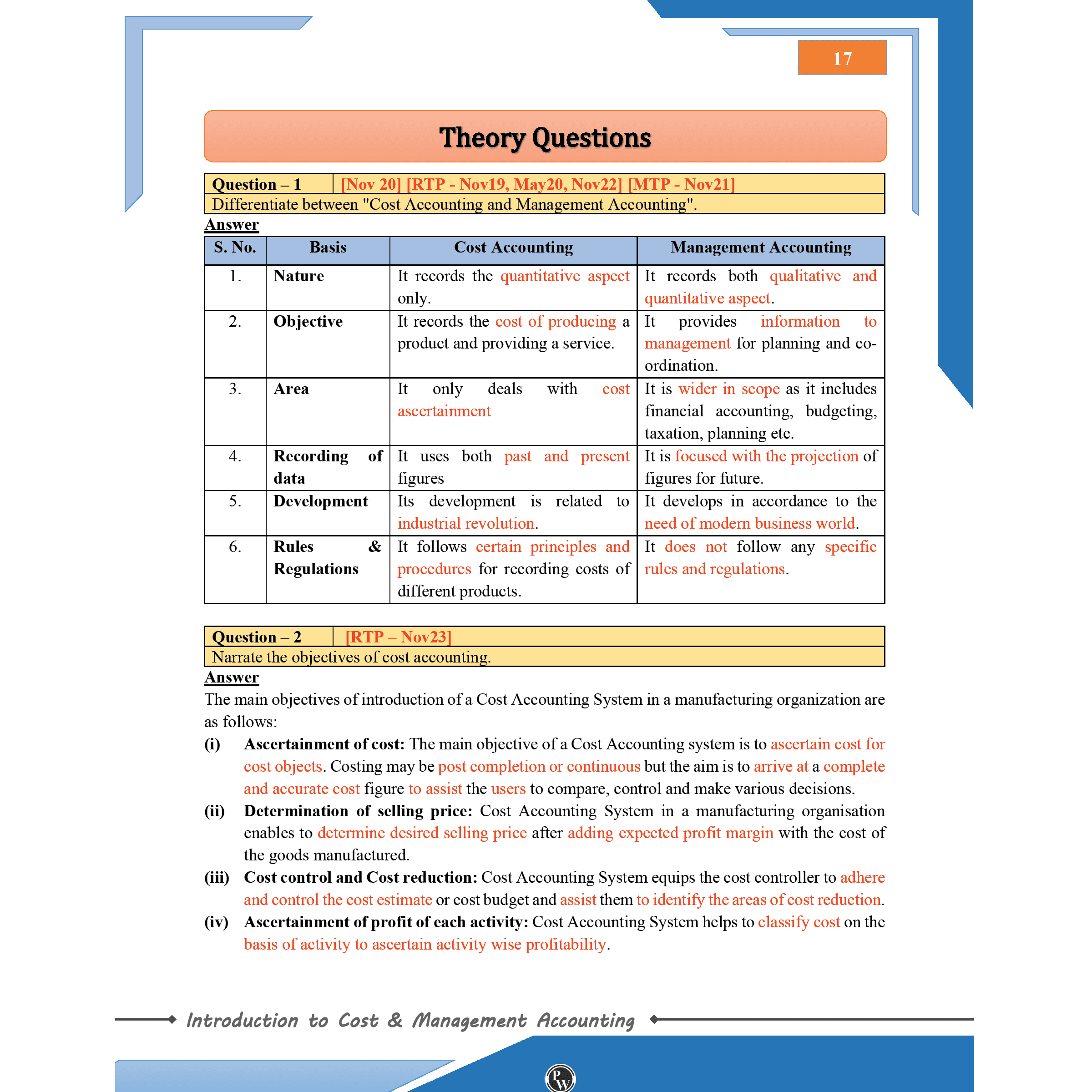 CA Intermediate Group 2 Cost and Management Accounting By CA Sunil Keswani | Covering Theory, Exercise and Previous Years Questions & Solutions | Latest Syllabus For January 2026 Exams