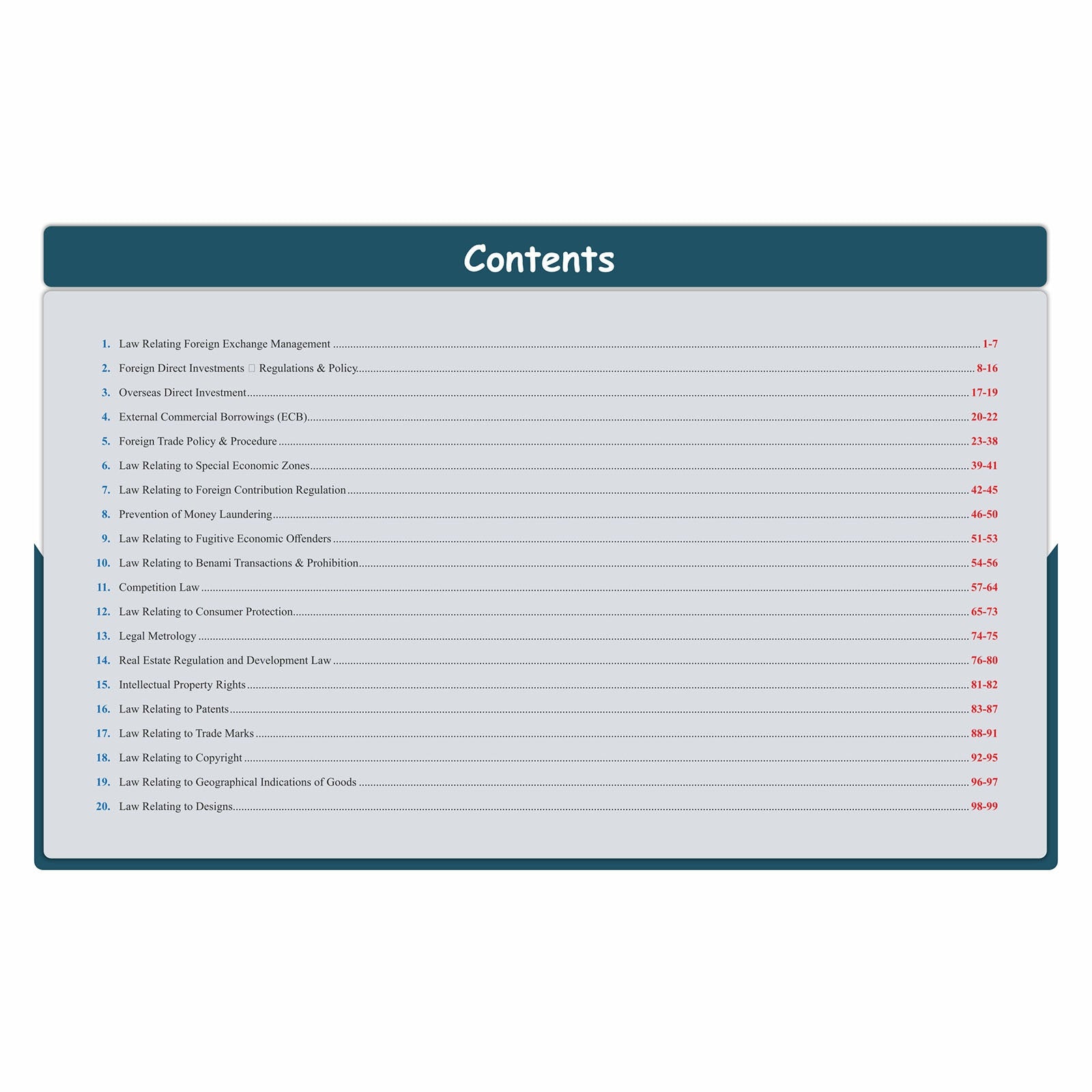 CS Executive Chart Books Quick Revision Guide Economic, Commercial and Intellectual Property Laws (Module 2)