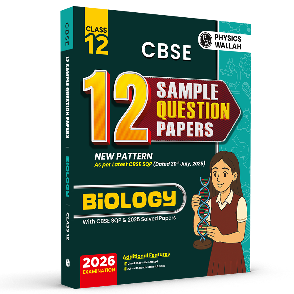 CBSE 12 Sample Question Papers Class 12 Biology For 2026 Board Exam (As Per Latest SQP Dated 30 July 2025) | 2025 Solved Paper, Mind Maps, Stepwise Marking