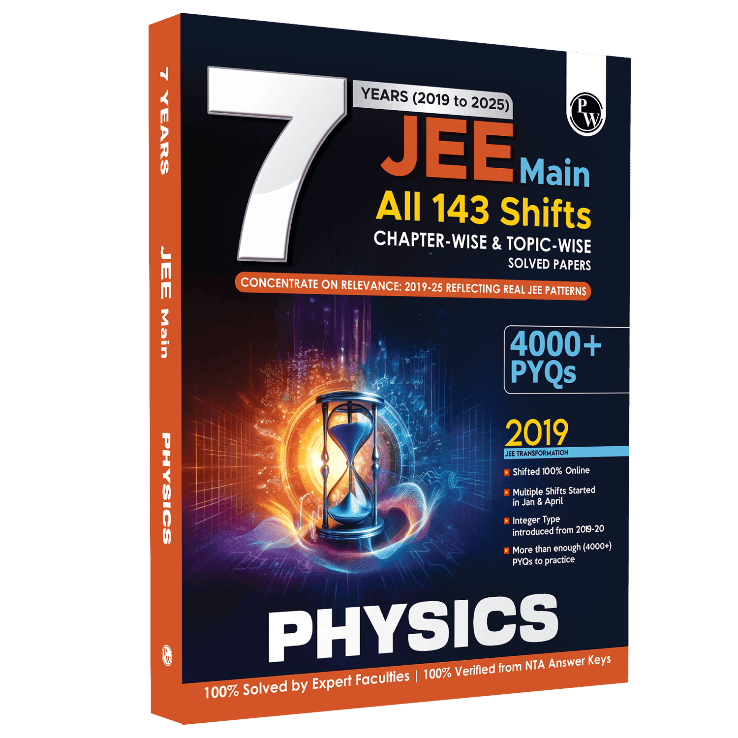 JEE Main 7 Years (2019 - 2025) Physics All 144 Shifts Online Previous Years Solved Papers Chapterwise and Topicwise PYQs For JEE Main 2026 Exams | Concentrate on Relevance