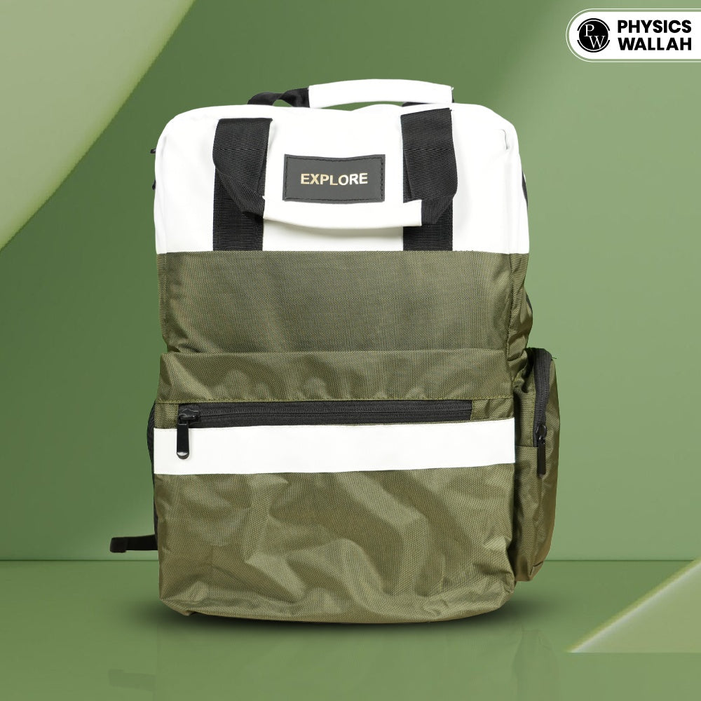 StudentPro Henna and White Double tone | Eco-Friendly Water Resistant Bag with Rain Proof Zippers | Designed for Coaching, School & College  Backpack