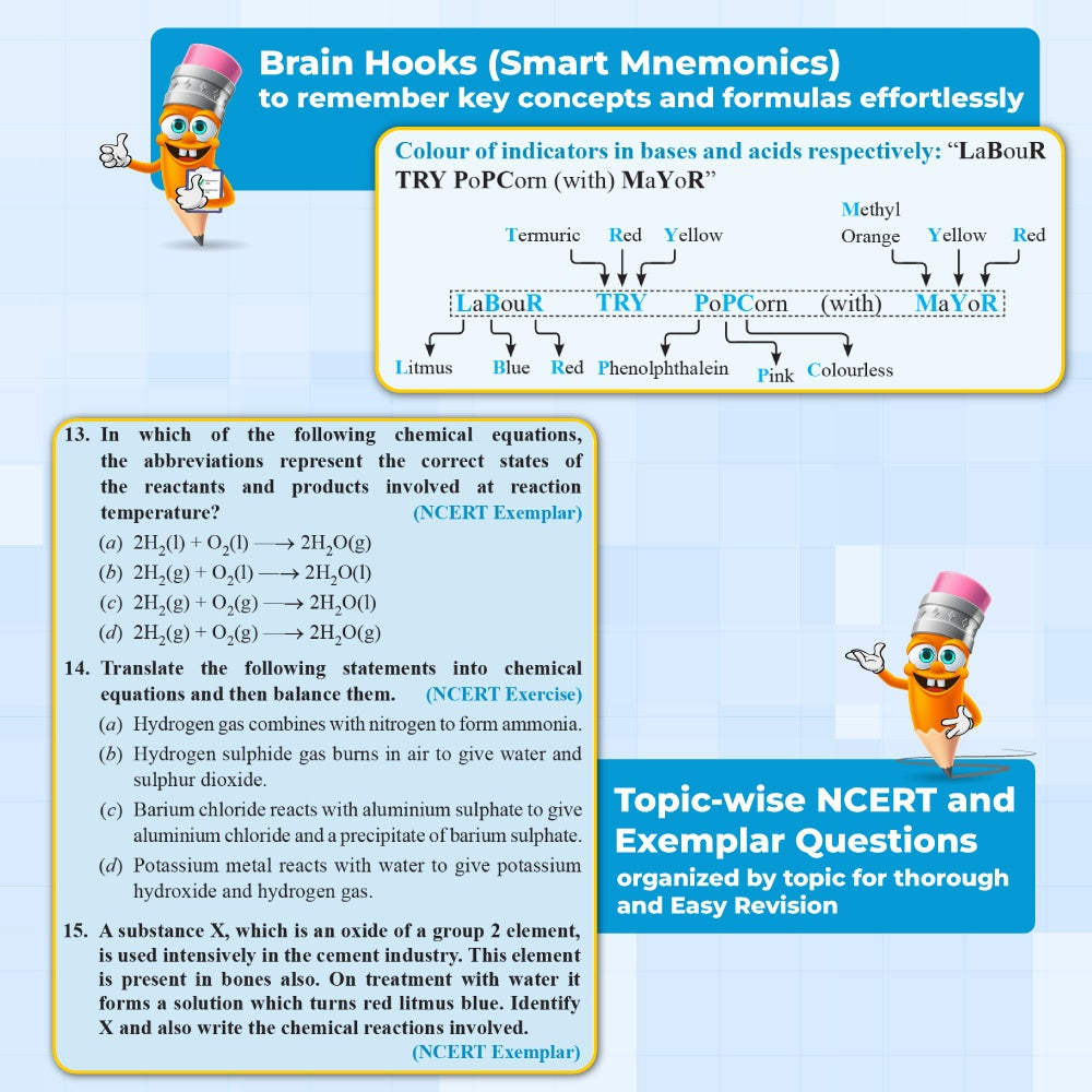 CBSE Class 10 Board Booster Science Question Bank For 2026 Board Exams l 1200+ Questions l Rapid Revision l Topicwise PYQs, Mind Maps, GEM Questions & Most Probable Questions