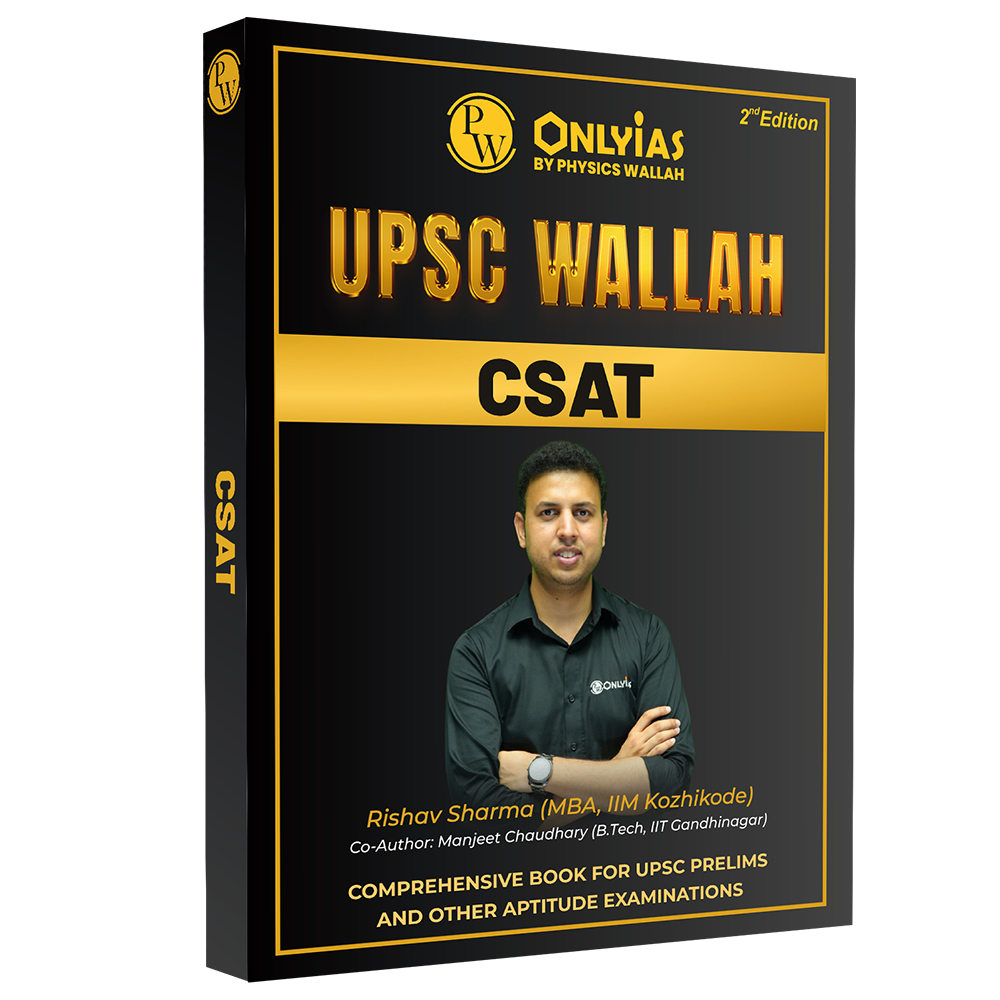 ONLYIAS UPSC WALLAH CSAT By Rishav Sharma and Manjeet Chaudhary For Civil Services Exam | Comprehensive Book For UPSC Prelims and Other Aptitude Examinations