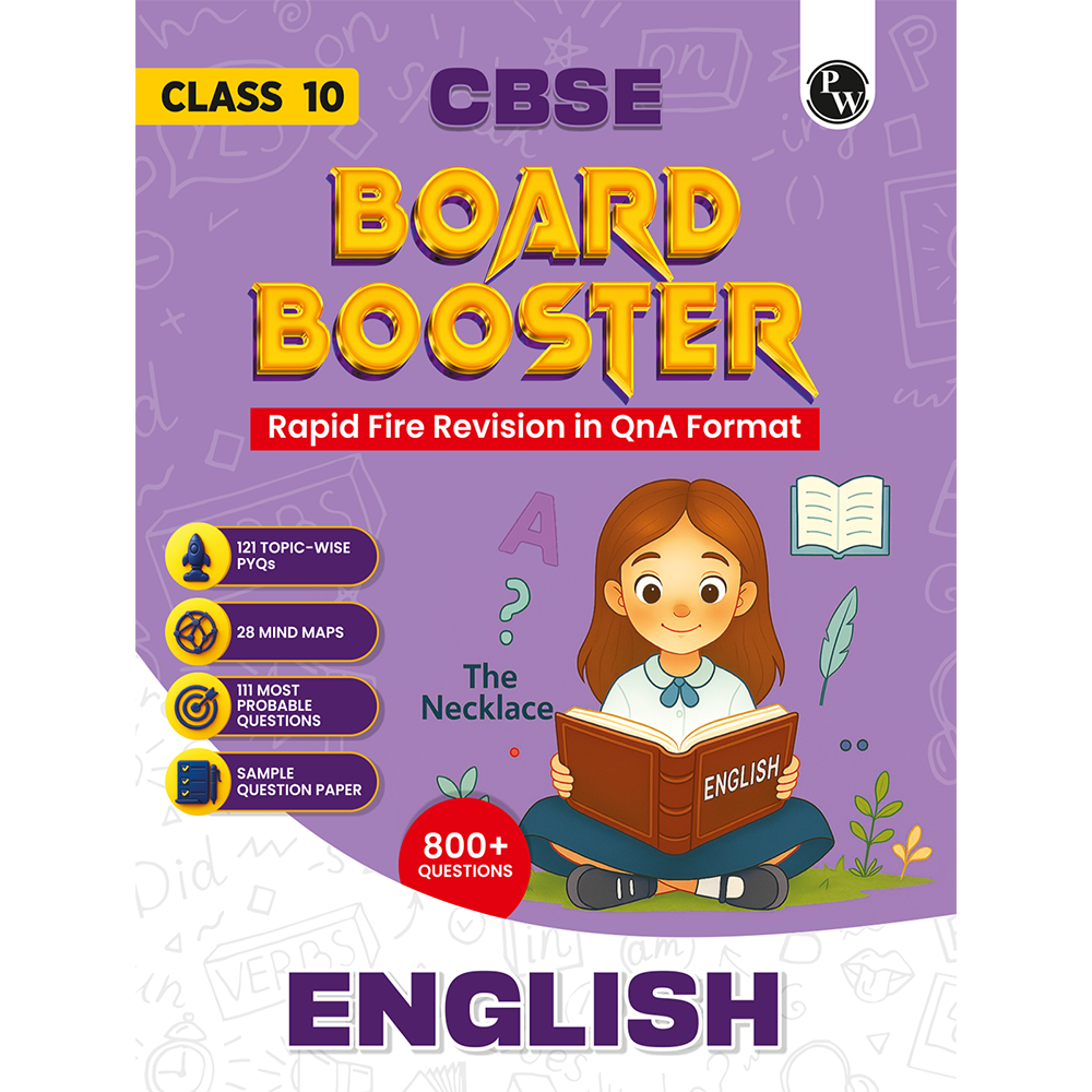 CBSE Class 10 Board Booster English Question Bank For 2026 Board Exams l 800+ Questions l Rapid Revision l Topicwise PYQs, Mind Maps and Most Probable Questions