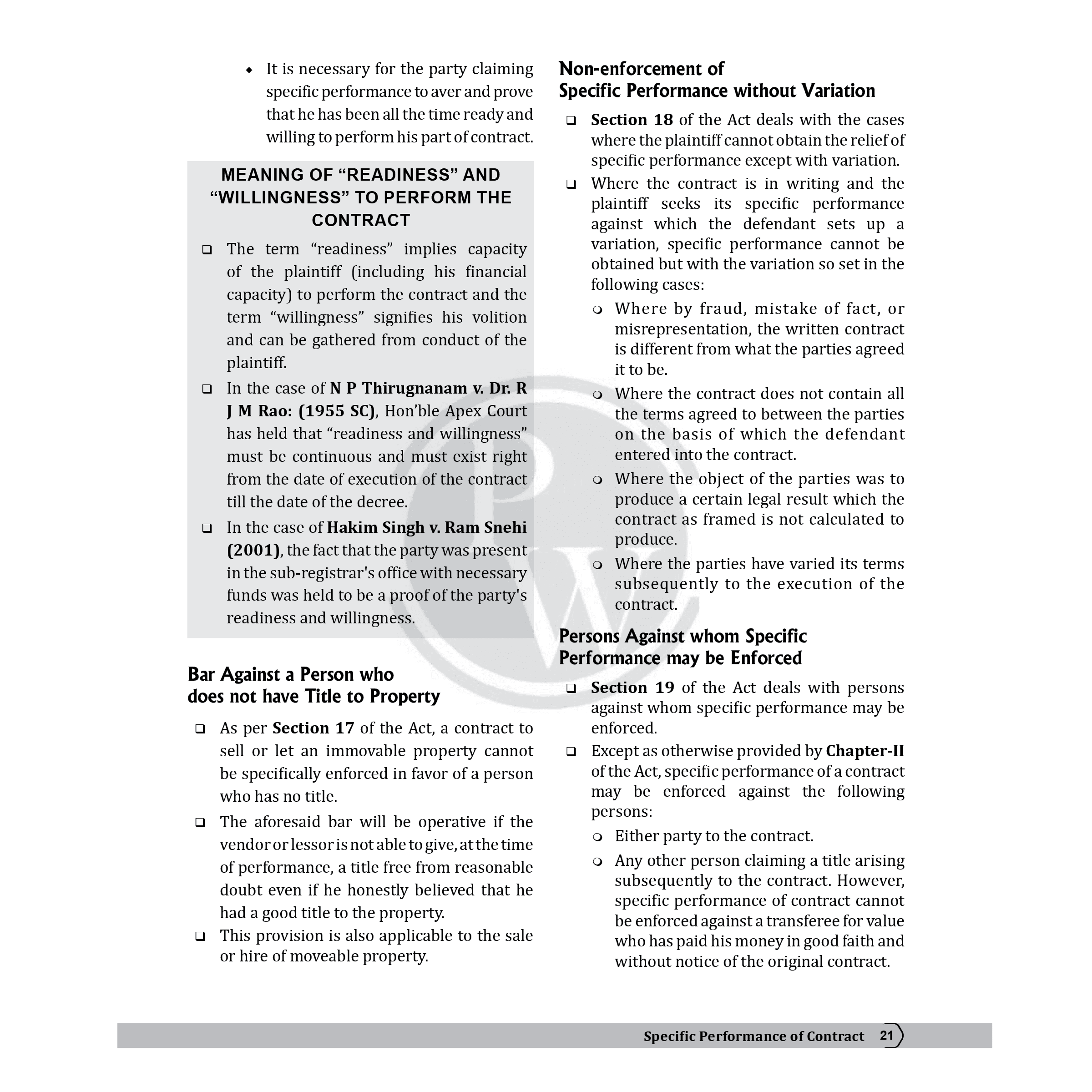 Judiciary Specific Relief Act | Complete Guide For Judicial Service Exam Prep | Case Laws, Legal Maxim, In-Depth Coverage of Key Concepts & Detailed Analysis For Aspiring Judges