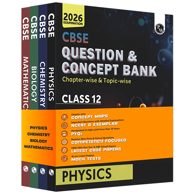 CBSE Question & Concept Bank (QCB) Class 12 Physics, Chemistry, Mathematics and Biology Combo Set of 4 Books Chapter-wise and Topic-wise Solved Questions For 2026 Exams