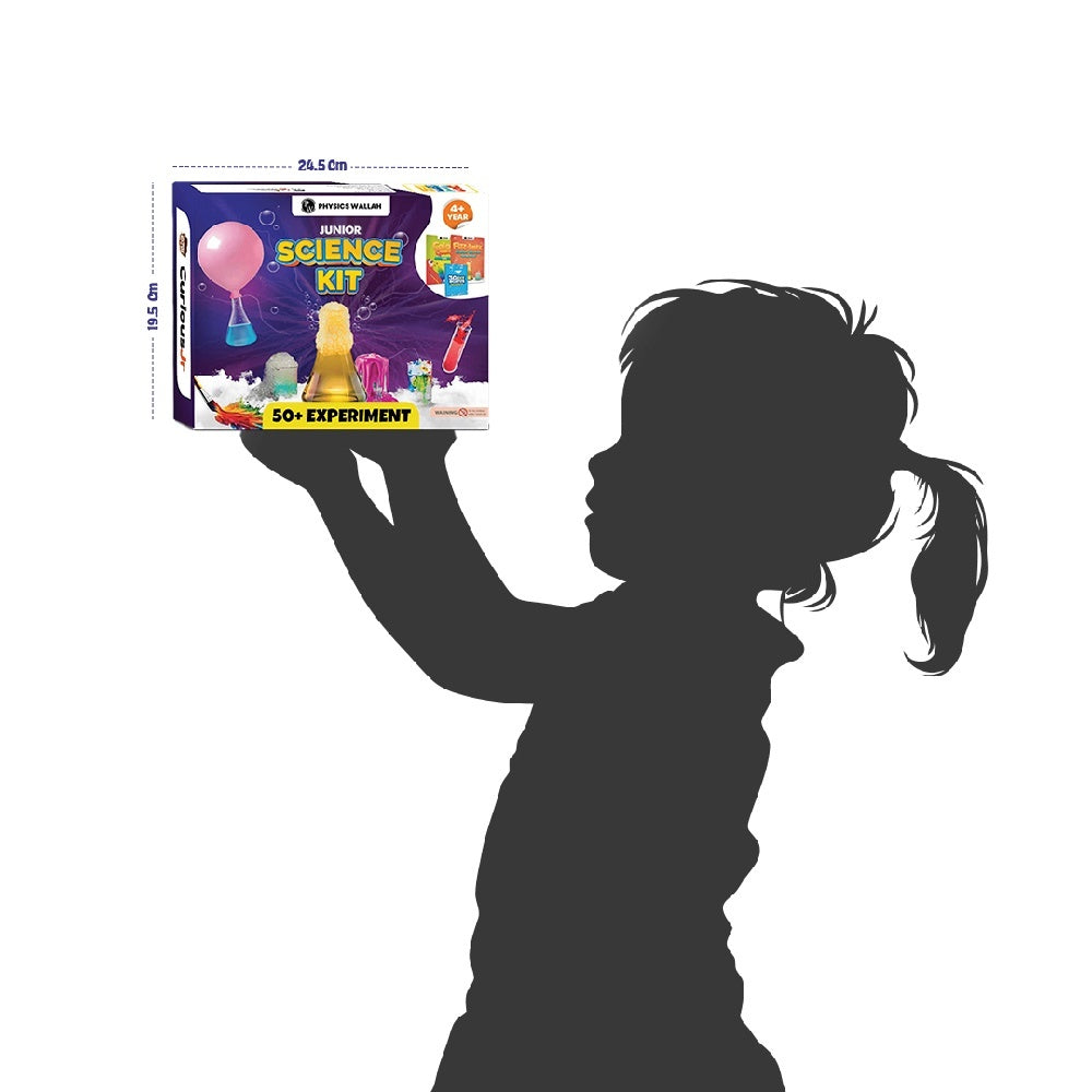 Junior Science Kit for Girls and Boys Age 4,5,6,7,8,9,10,11,12,13,14 Years Old, Science Kit for Kids for Birthday Gifts, 50+ Experiments of Color, Craft & Science