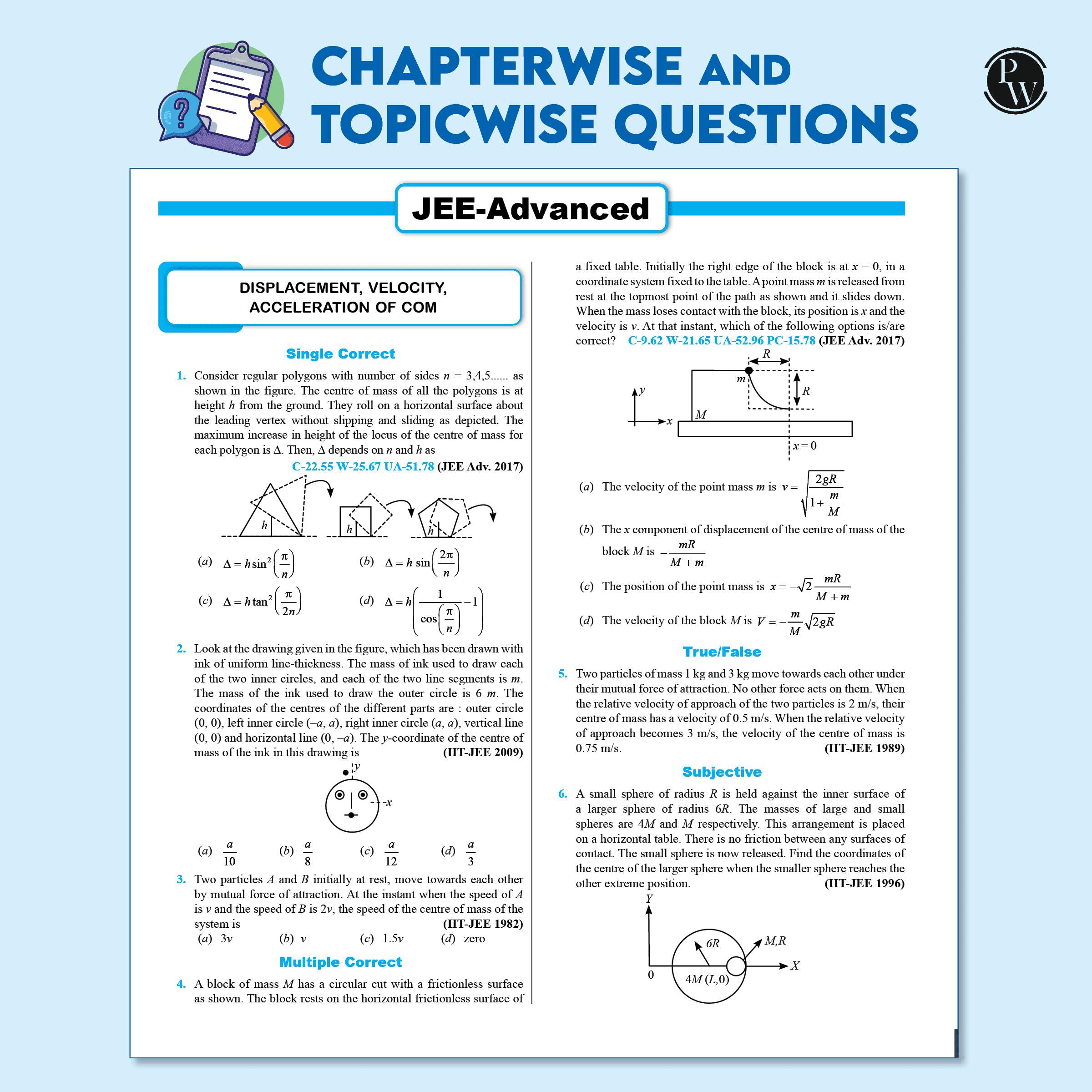 48 Years JEE Advanced Physics, Chemistry, Mathematics Combo Set of 3 Books Chapterwise & Topicwise Solved Papers (1978-2025) | PYQ with Detailed Solutions