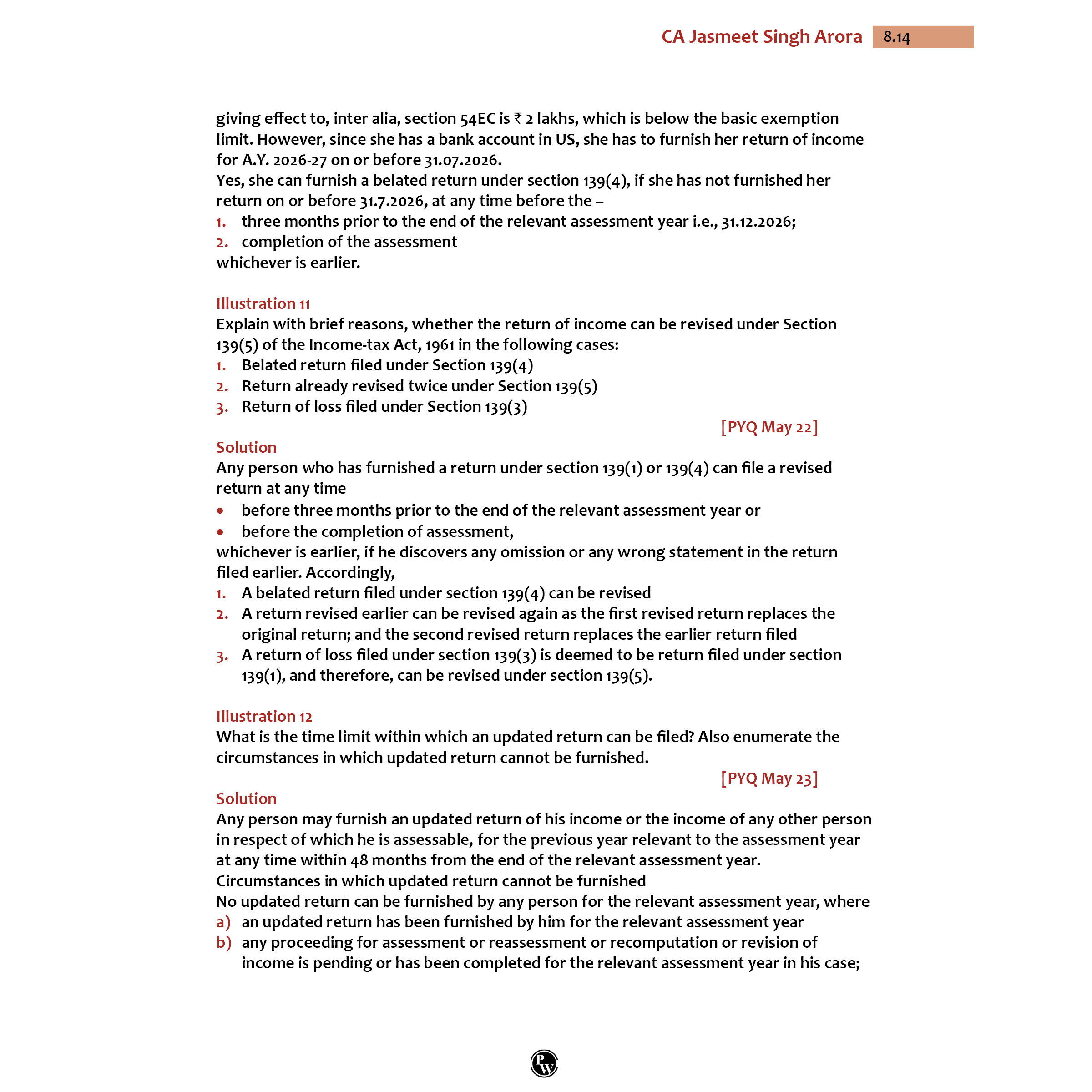 CA Intermediate Group 1 Income Tax By CA Jasmeet Singh | Covering Theory, Exercise and Previous Years Questions & Solutions | Latest Syllabus For May 2026 Exams
