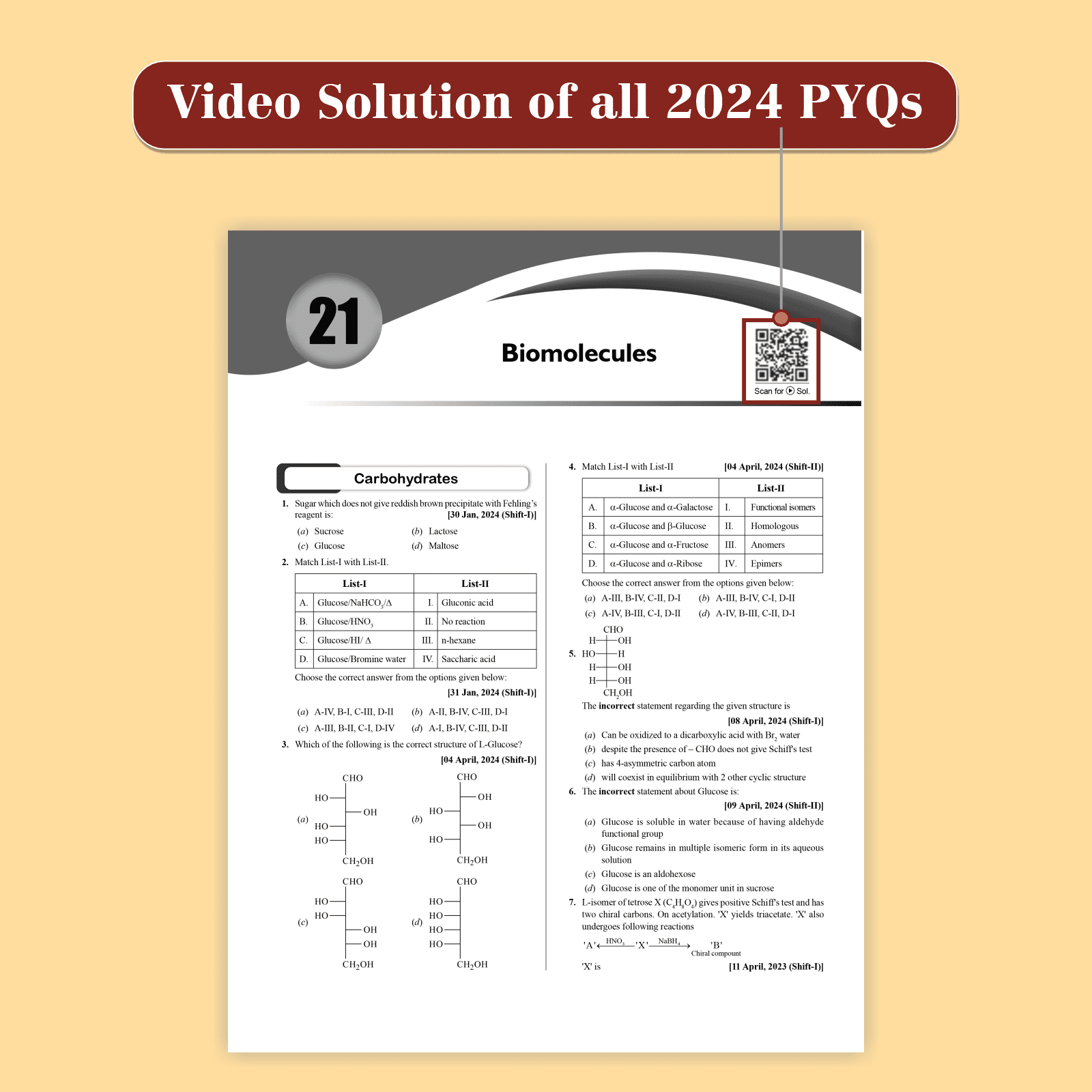 JEE Main 6 Years (2019-2024) Physics, Chemistry, Mathematics Set of 3 Books All Shifts Online Previous Years Solved Papers Chapterwise and Topicwise PYQs For JEE Main 2025 Exams