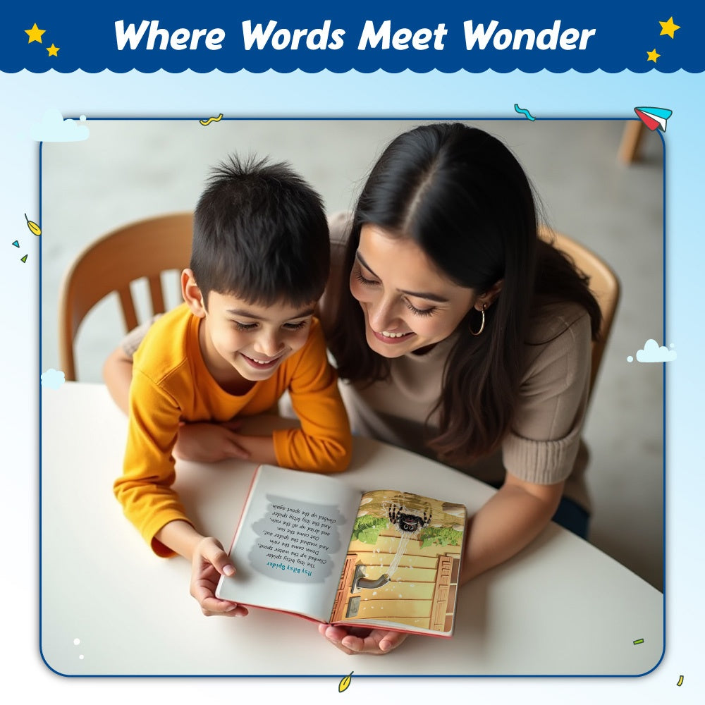 Nursery Rhymes Board Book For Kids – Colorful Illustrated Rhymes For Toddlers & Preschoolers, Fun Read-Aloud Book, Early Learning, First Words, Songs & Stories For Babies