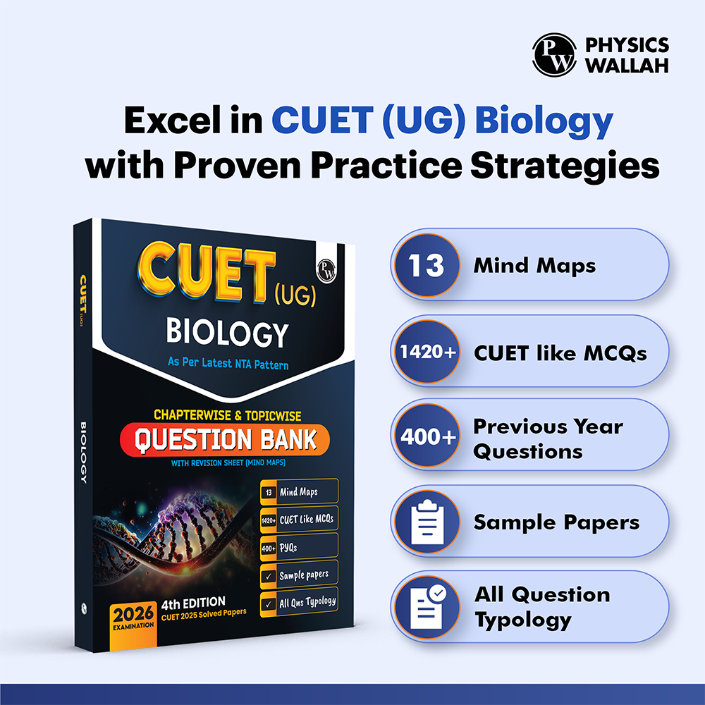 CUET (UG) Biology Chapterwise & Topicwise Question Bank for 2026 Exam | Theory & Exercise with Past Year Questions (2025-2022) PYQ and Mock Tests