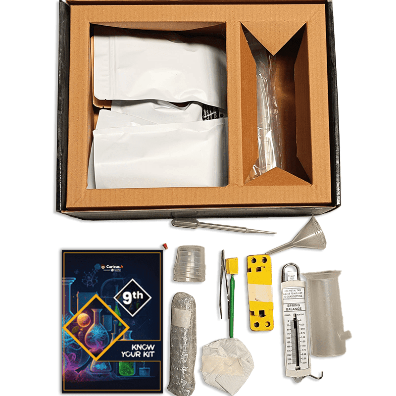 Science Experiment Kit for Class 9 CBSE and NCERT Aligned | Safe and Easy Science Kit with Lab Manual and Video Tutorials | Science Project Kit for Central and State Boards