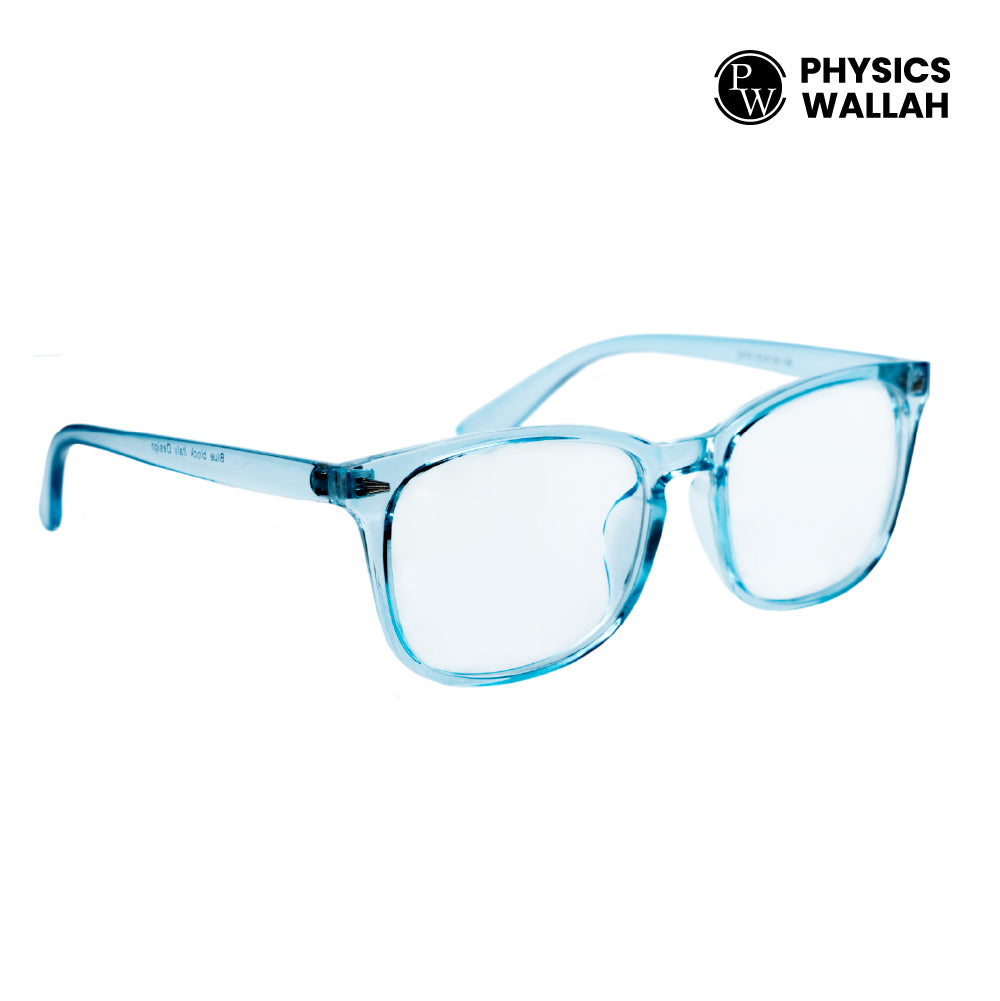 NAZARIYA Blue Ray Protection Glasses | Stylish Zero Power Glasses for Men & Women | UV Filter Glasses | Computer Glasses for Eye Protection | Lightweight | Blue