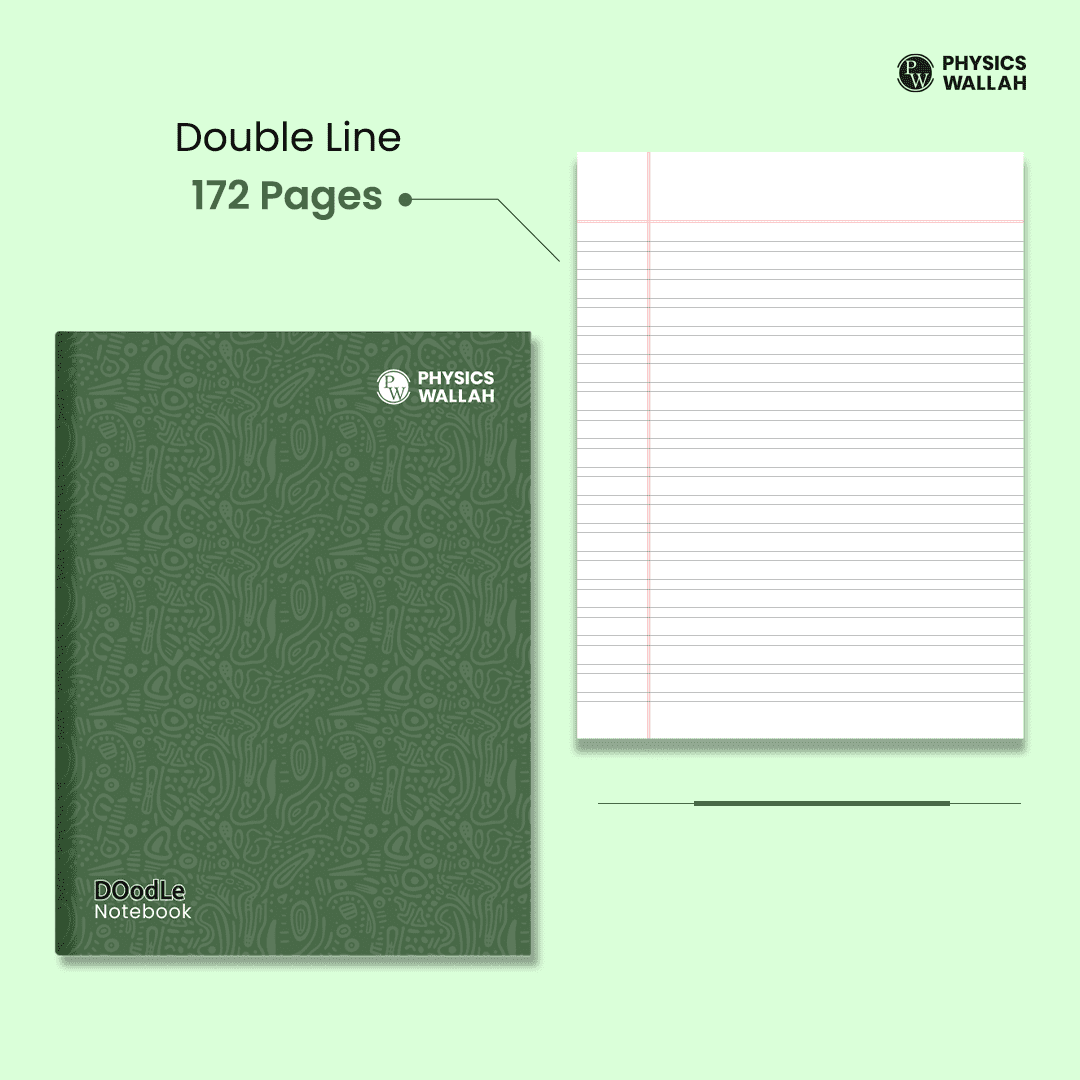 Doodle Notebook | 172 Pages | 18 x 24 cm | Double Line