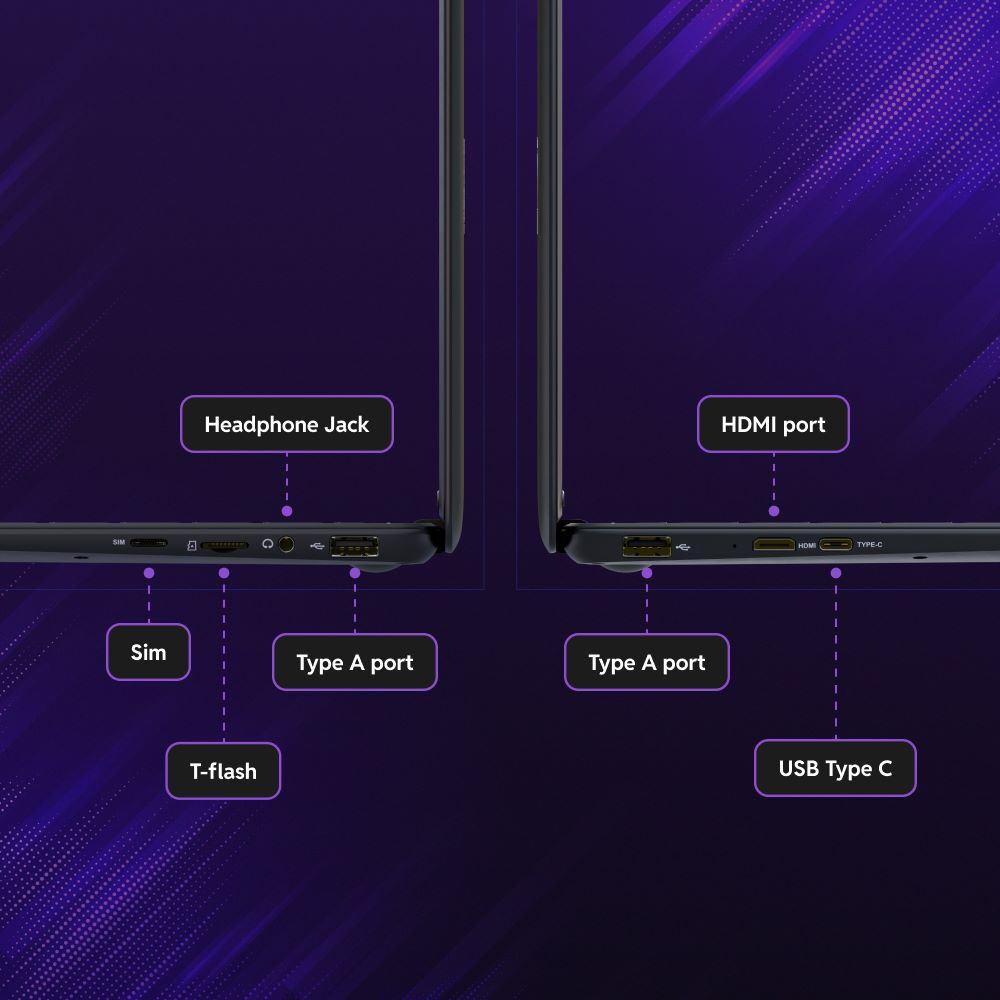 PiBook: 4G, Wifi, 6GB/128GB, 11.6-Inch HD display Android Laptop (Expandable to 512 GB)