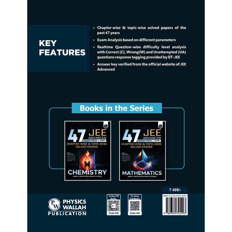 47 Years Physics Chapterwise and Topicwise Solved Papers PYQ of JEE Advanced 1978 to 2024