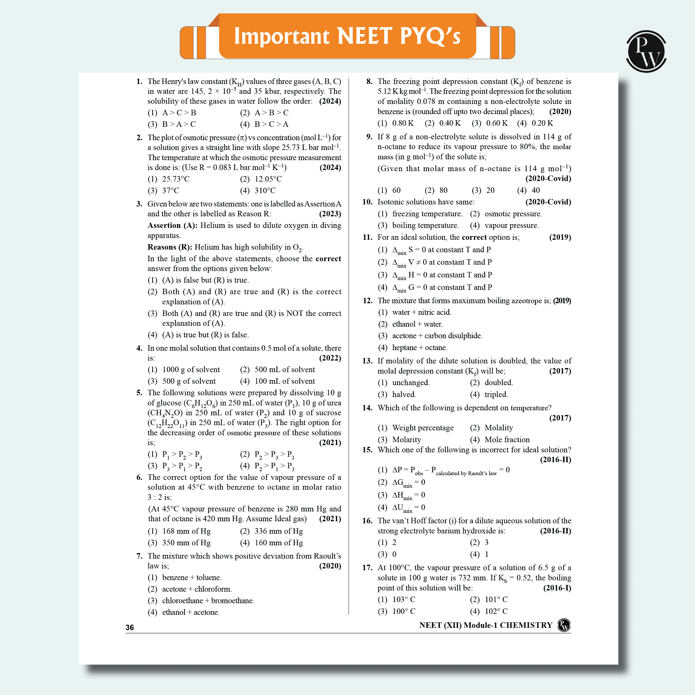 Lakshya 12 NEET Modules 2025