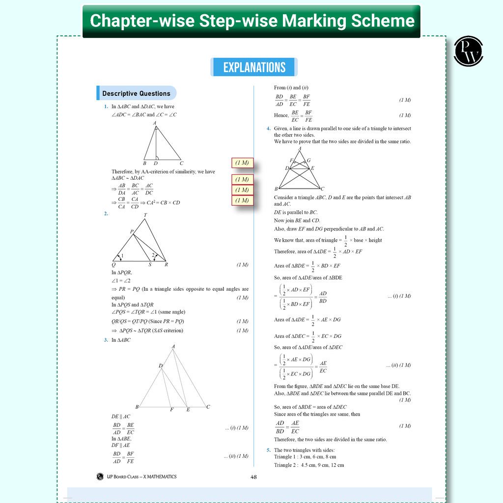 UP Board Phod Class 10 Maths Question Bank Chapterwise with 14 Mind Maps and PYQs For 2026 Board Exam | 100 Most Probable Questions and Model Papers with OMR Sheet