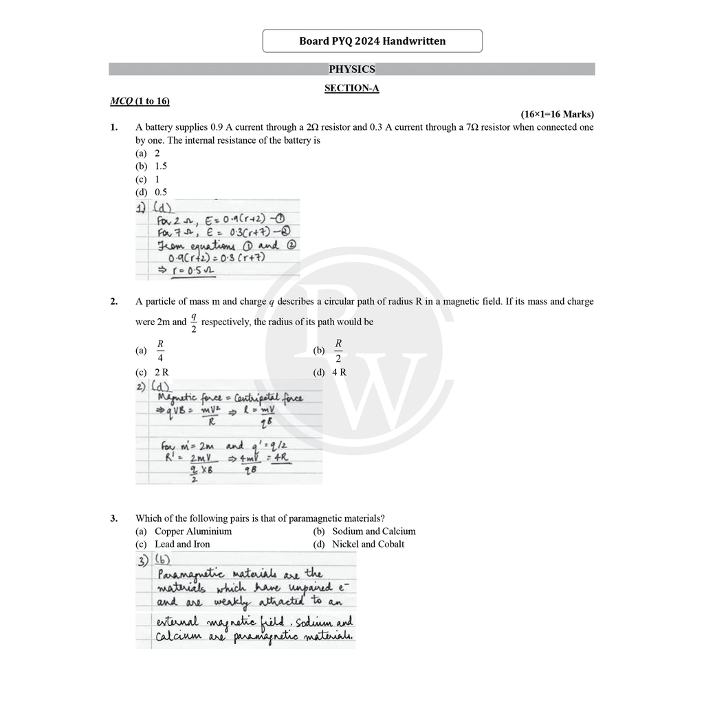 CBSE Class 12 Topper’s Answer Sheet (2023 and 2024 Papers) For 2026 Exams | Covering Physics, Chemistry, Biology and Mathematics