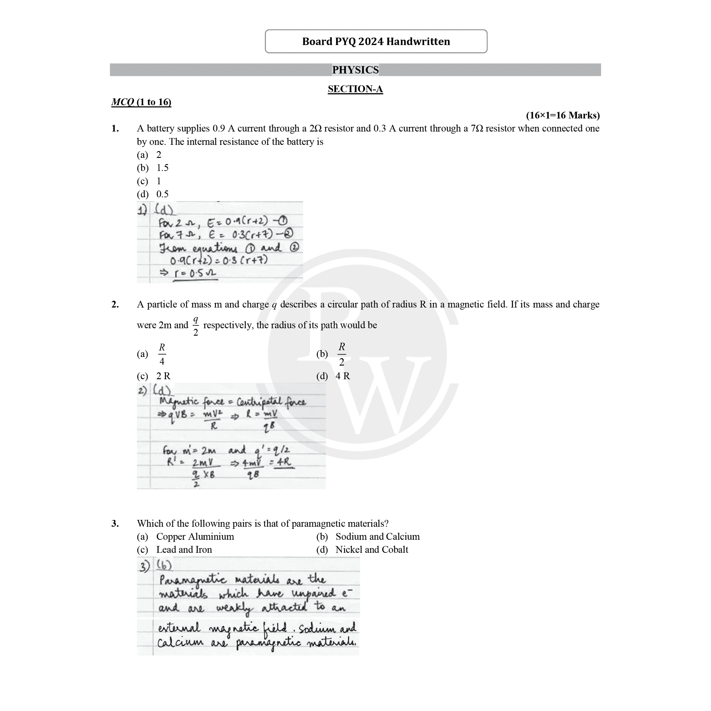 CBSE Class 12 Topper’s Answer Sheet (2023 and 2024 Papers) For 2026 Exams | Covering Physics, Chemistry, Biology and Mathematics