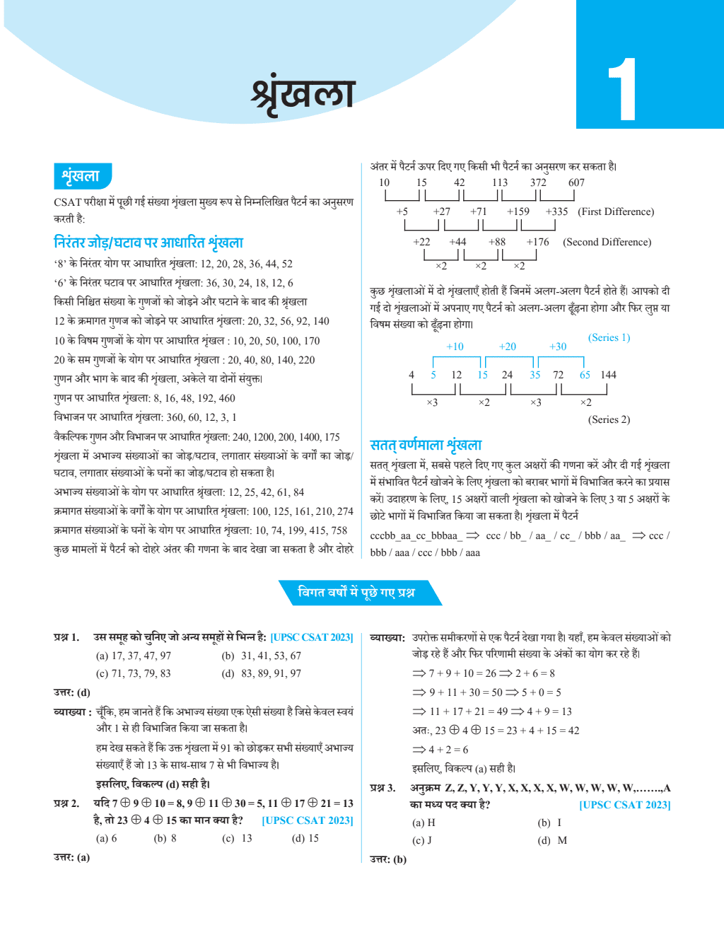 UPSC CSAT Wallah Hindi 10 Previous Years Solved Questions (2014-23) with 4 Mock Tests and Quick Revision Formulas For Civil Services Exam