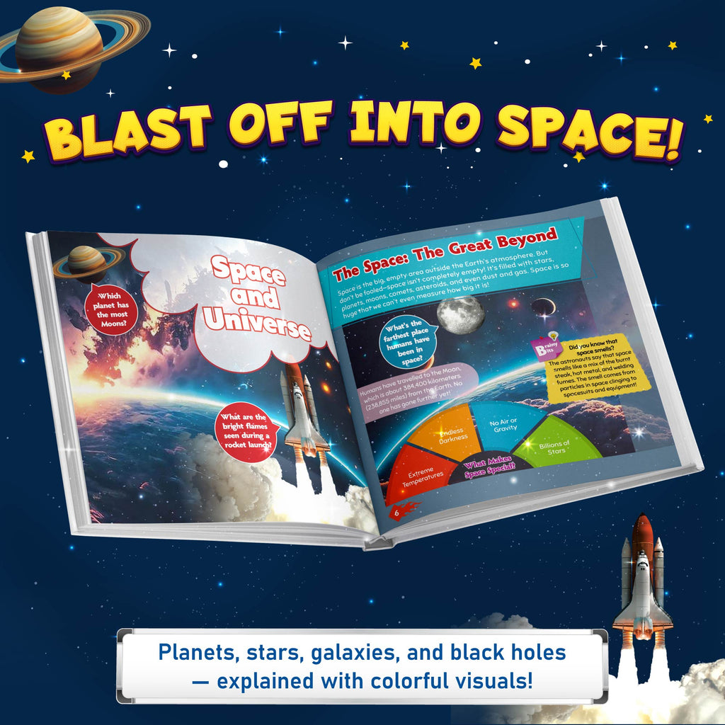 First Encyclopedia Earth and Beyond- Mountains, Space & Universe, Environment, Weather, Climates & Seasons| Kids Book for Genral Knowledge| Activity Book For 5+ Years old - PW Kids