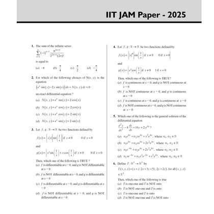 IIT-JAM 2025 Books