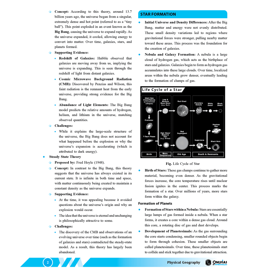 UDAAN (Prelims Wallah Static) Physical Geography For 2025 Exams